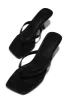 Karley Mid Heel Mules - Black sold by Miss Lola