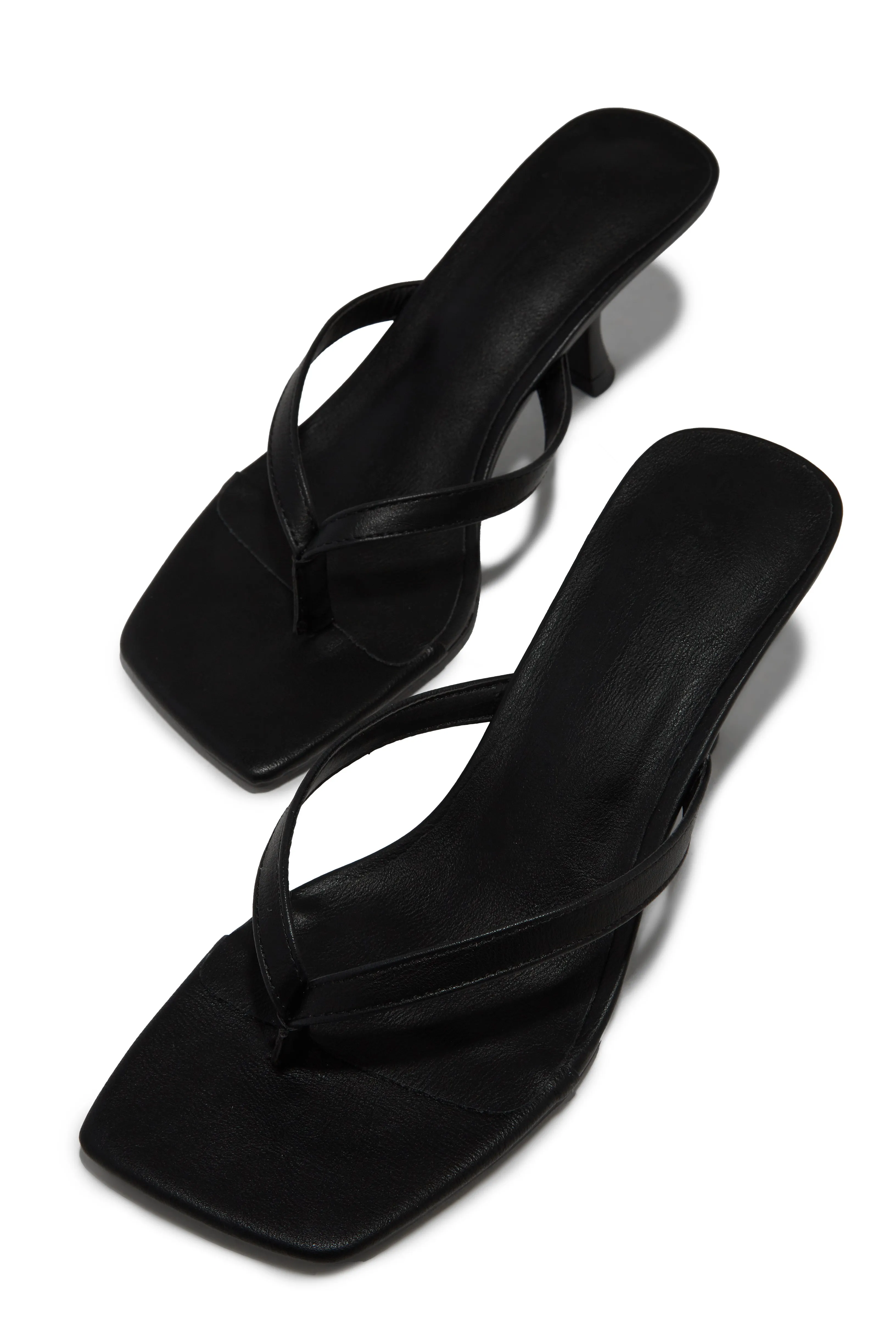 Karley Mid Heel Mules - Black sold by Miss Lola product image thumbnail 2