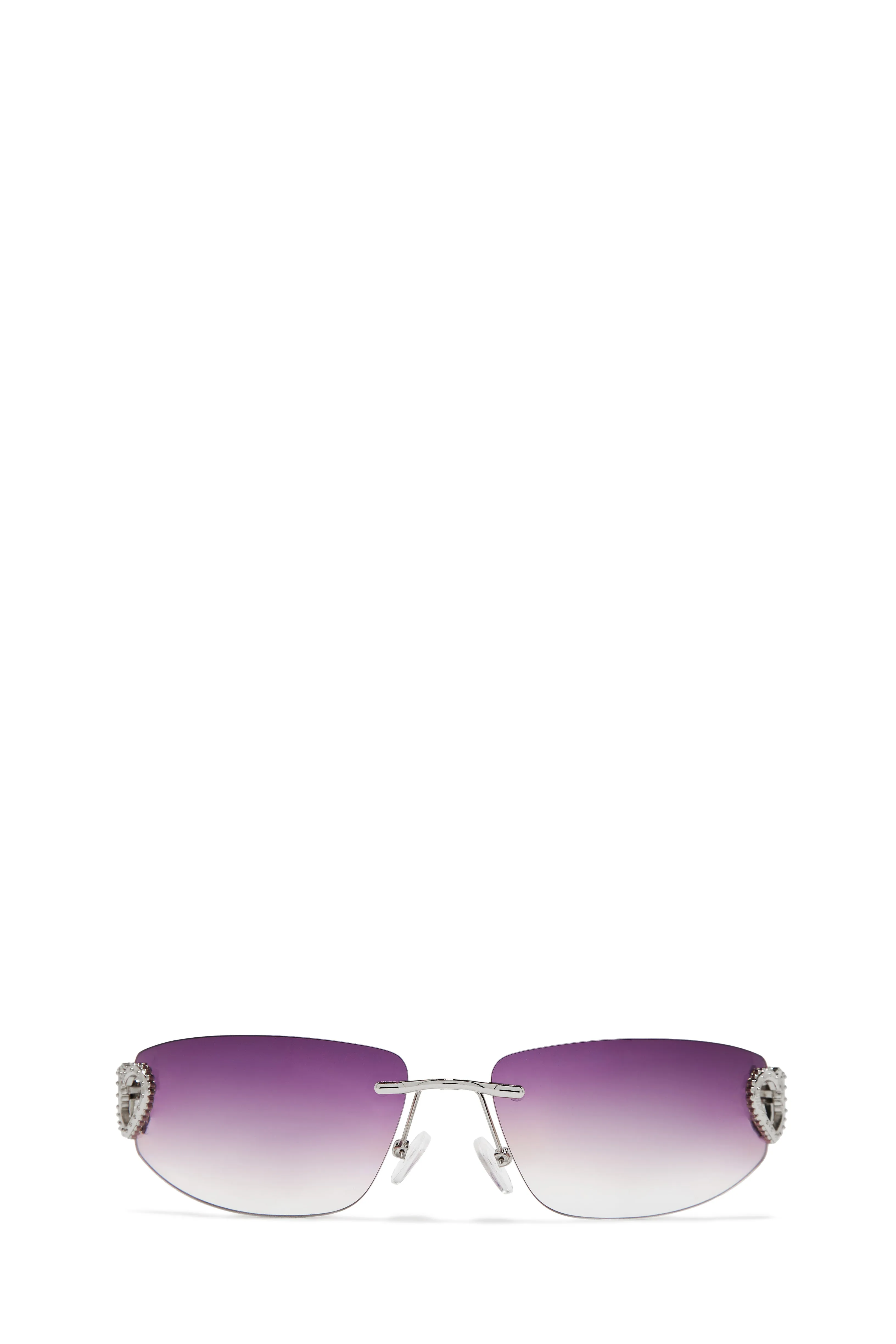 Summer Lover Rimless Sunglasses - Purple sold by Miss Lola