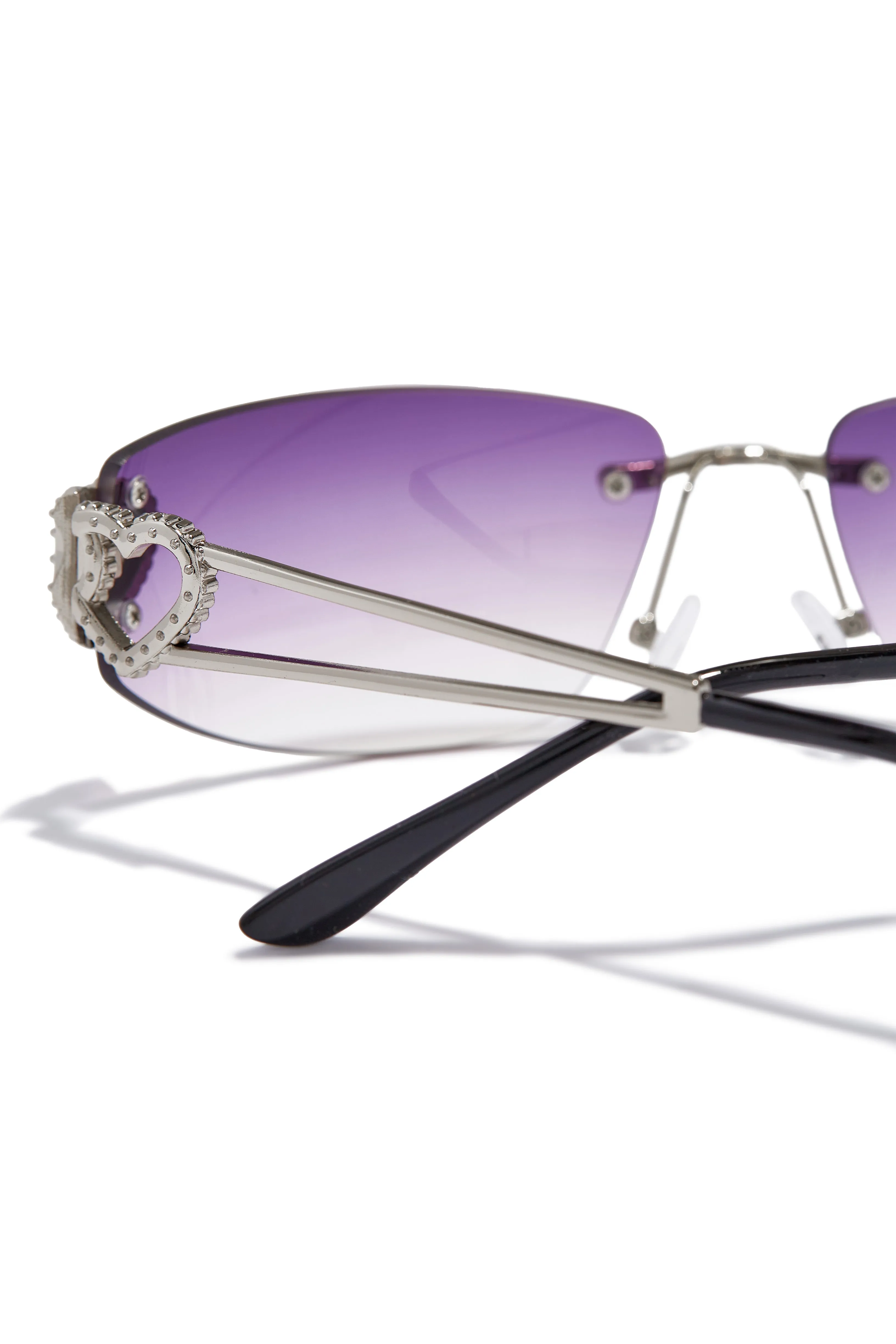 Summer Lover Rimless Sunglasses - Purple sold by Miss Lola product image thumbnail 2