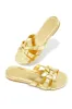 Weekend Vibes Slip On Sandals - Gold sold by Miss Lola