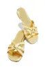 Weekend Vibes Slip On Sandals - Gold sold by Miss Lola