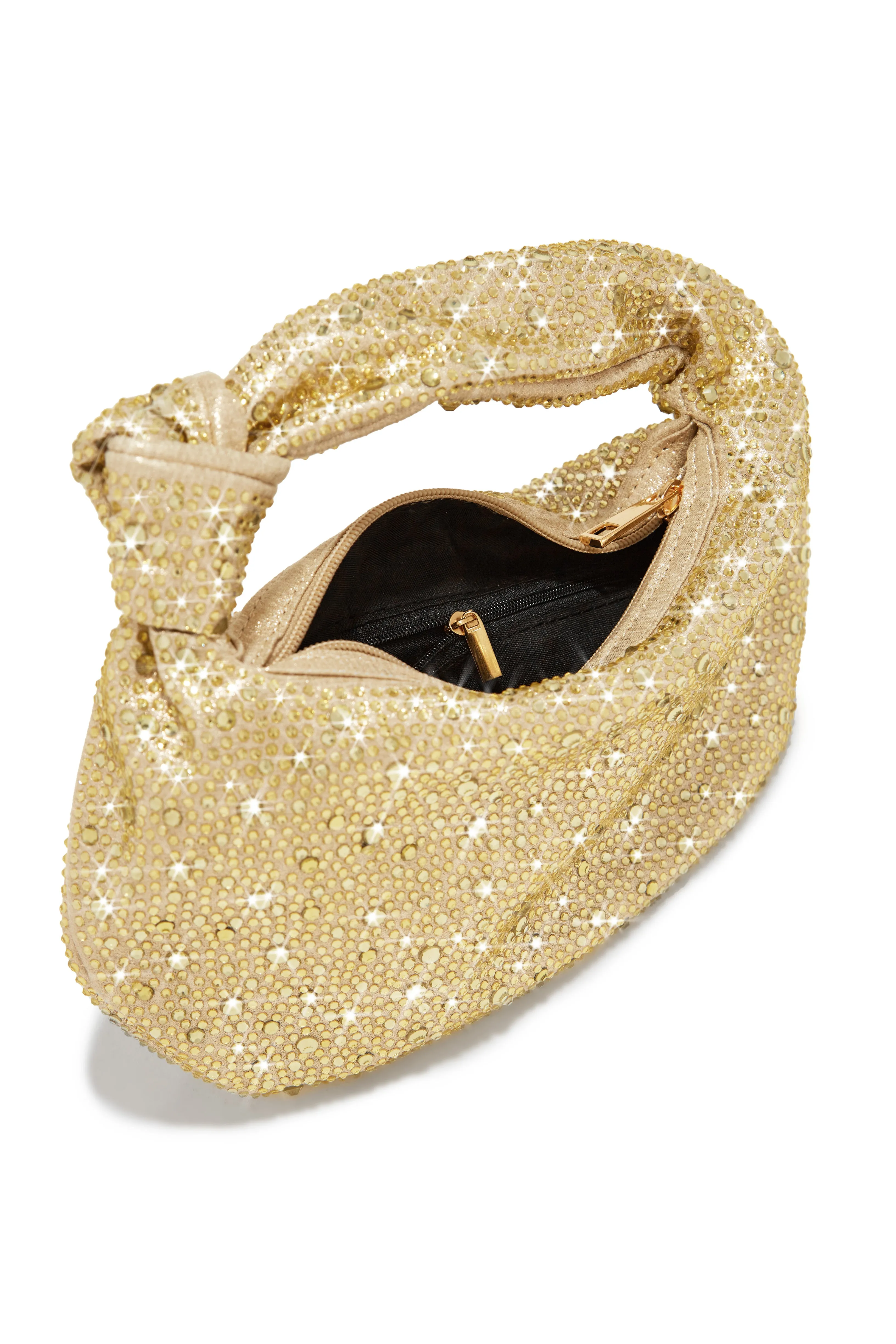 Day & Night Embellished Knot Handbag - Gold sold by Miss Lola product image thumbnail 3