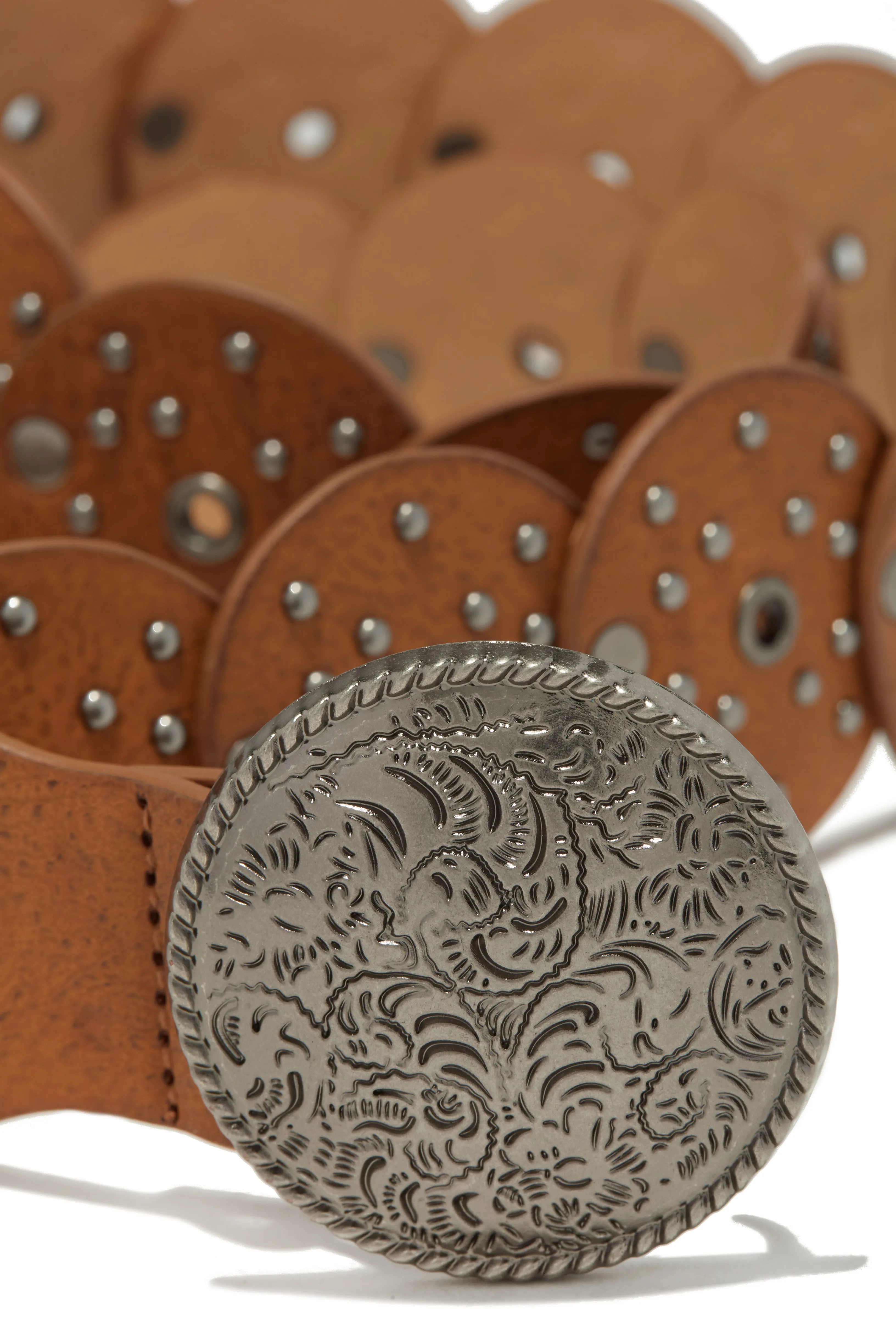 Yvette Western Statement Belt - Brown sold by Miss Lola product image thumbnail 2