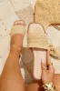 Acapulco Sun Slip On Sandals - Nude sold by Miss Lola