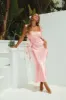 Milania Satin Maxi Dress - Pink sold by Miss Lola