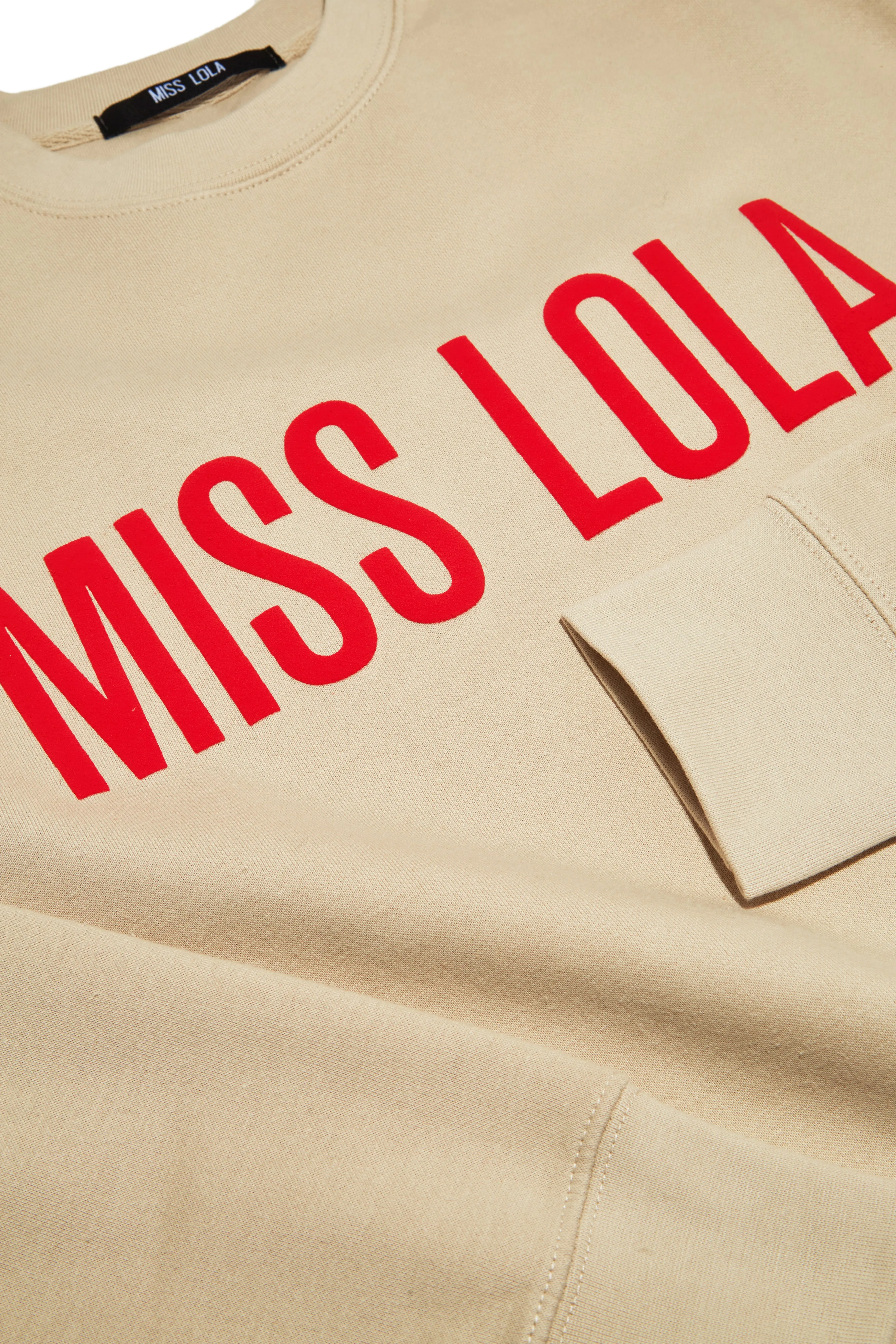 Miss Lola Exclusive Crewneck Sweater - Nude sold by Miss Lola product image thumbnail 2