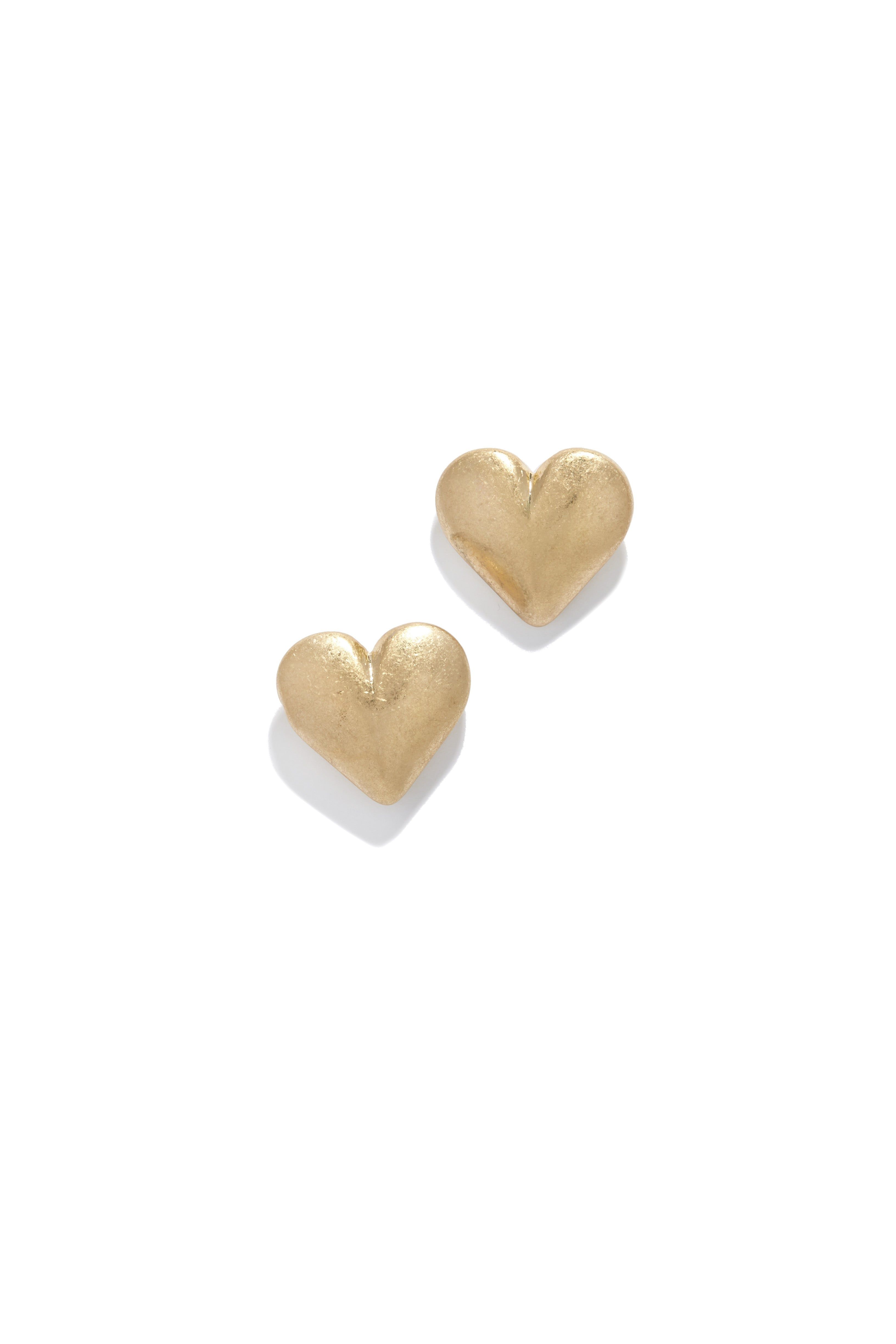 Feliz Matte Heart Stud Earring - Silver sold by Miss Lola product image thumbnail 4