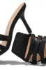 Valdis Mid Heel Mules - Black sold by Miss Lola
