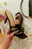 Valdis Mid Heel Mules - Black sold by Miss Lola