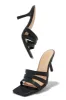 Valdis Mid Heel Mules - Black sold by Miss Lola