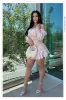 Poppy Long Sleeve Mini Dress - Blush sold by Miss Lola