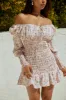 Poppy Long Sleeve Mini Dress - Blush sold by Miss Lola
