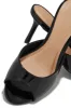 Natani Mid Heel Mules - Black sold by Miss Lola