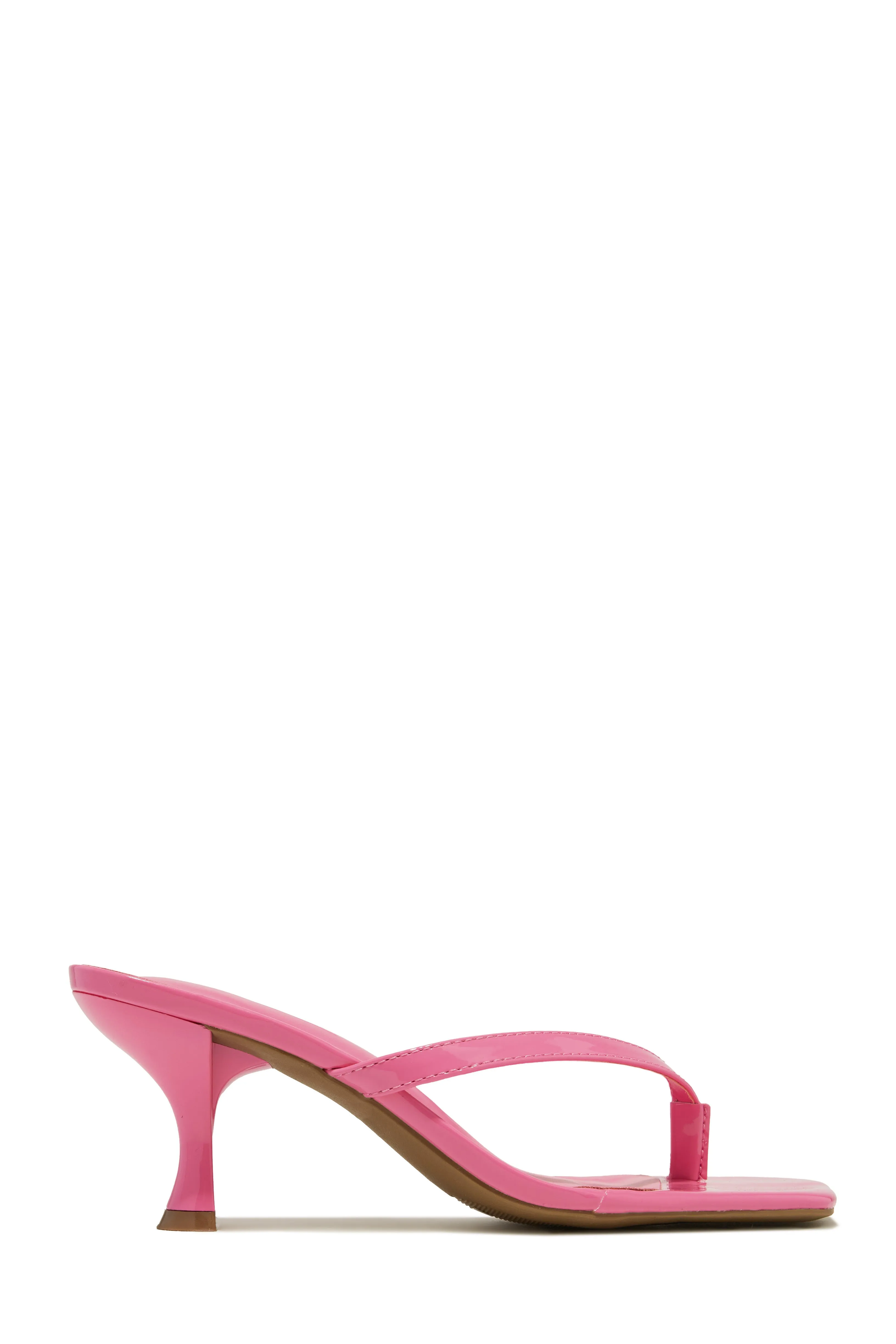 Karley Mid Heel Mules - Pink sold by Miss Lola product image thumbnail 5