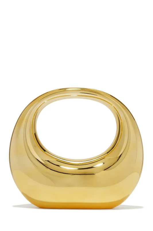 Sasha Acrylic Handbag - Gold sold by Miss Lola