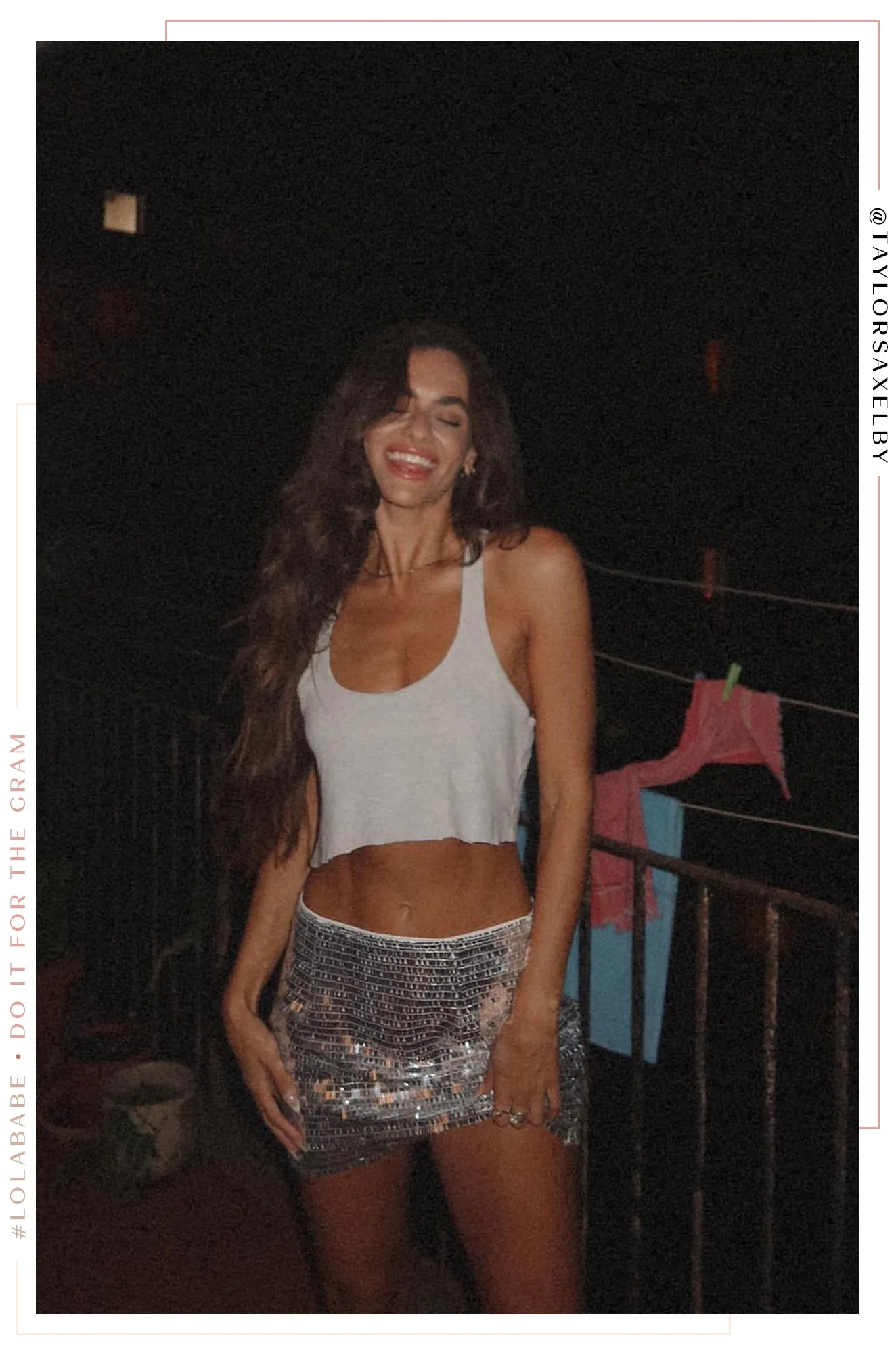 Cora High Waist Mini Skirt - Silver sold by Miss Lola