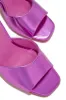 Racquel Mid Heel Mules - Metallic Pink sold by Miss Lola