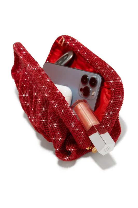 Gala Nights Embellished Clutch Bag - Red sold by Miss Lola