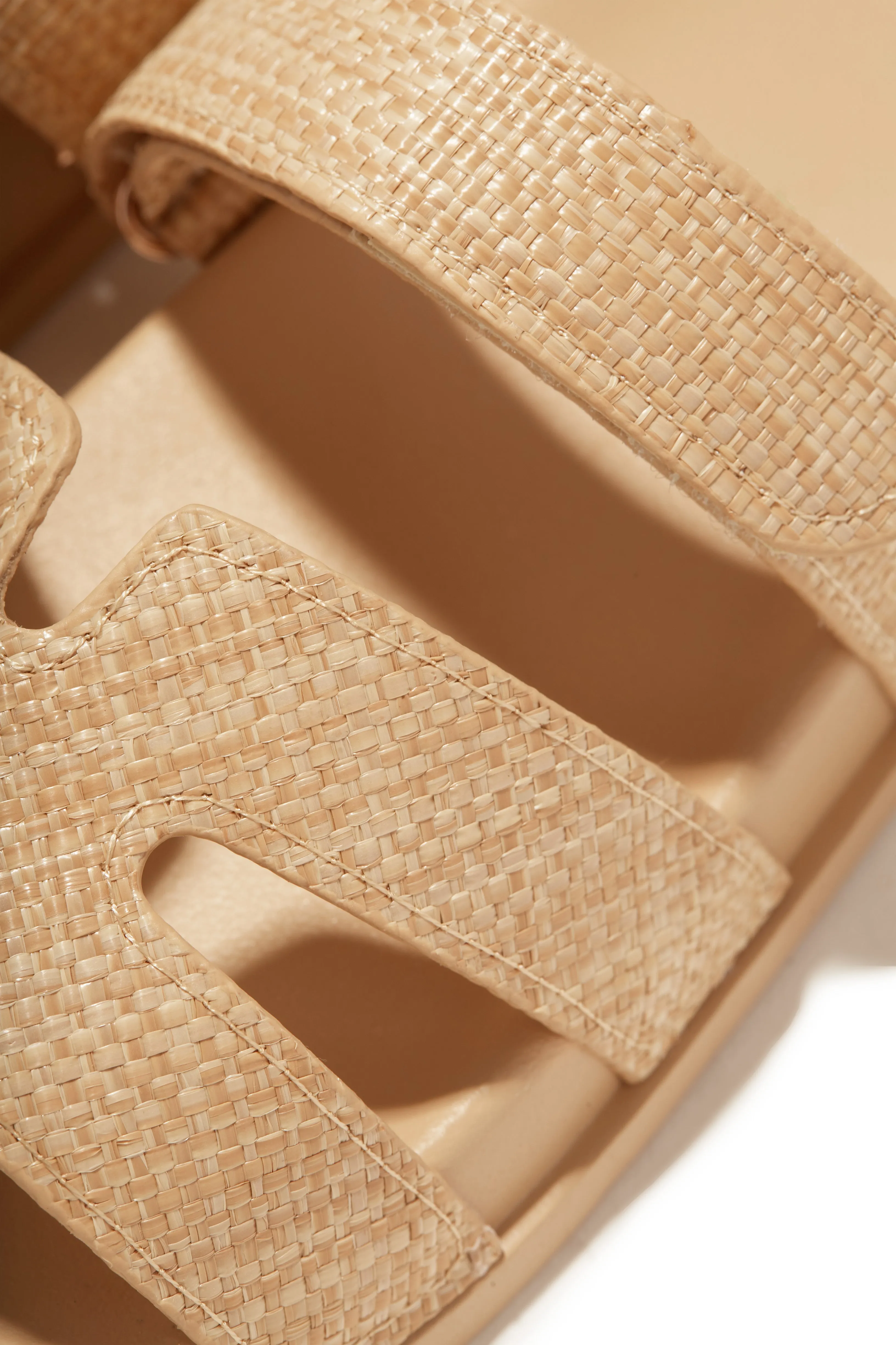 Baja Resort Chunky Slip On Sandals - Natural sold by Miss Lola product image thumbnail 2