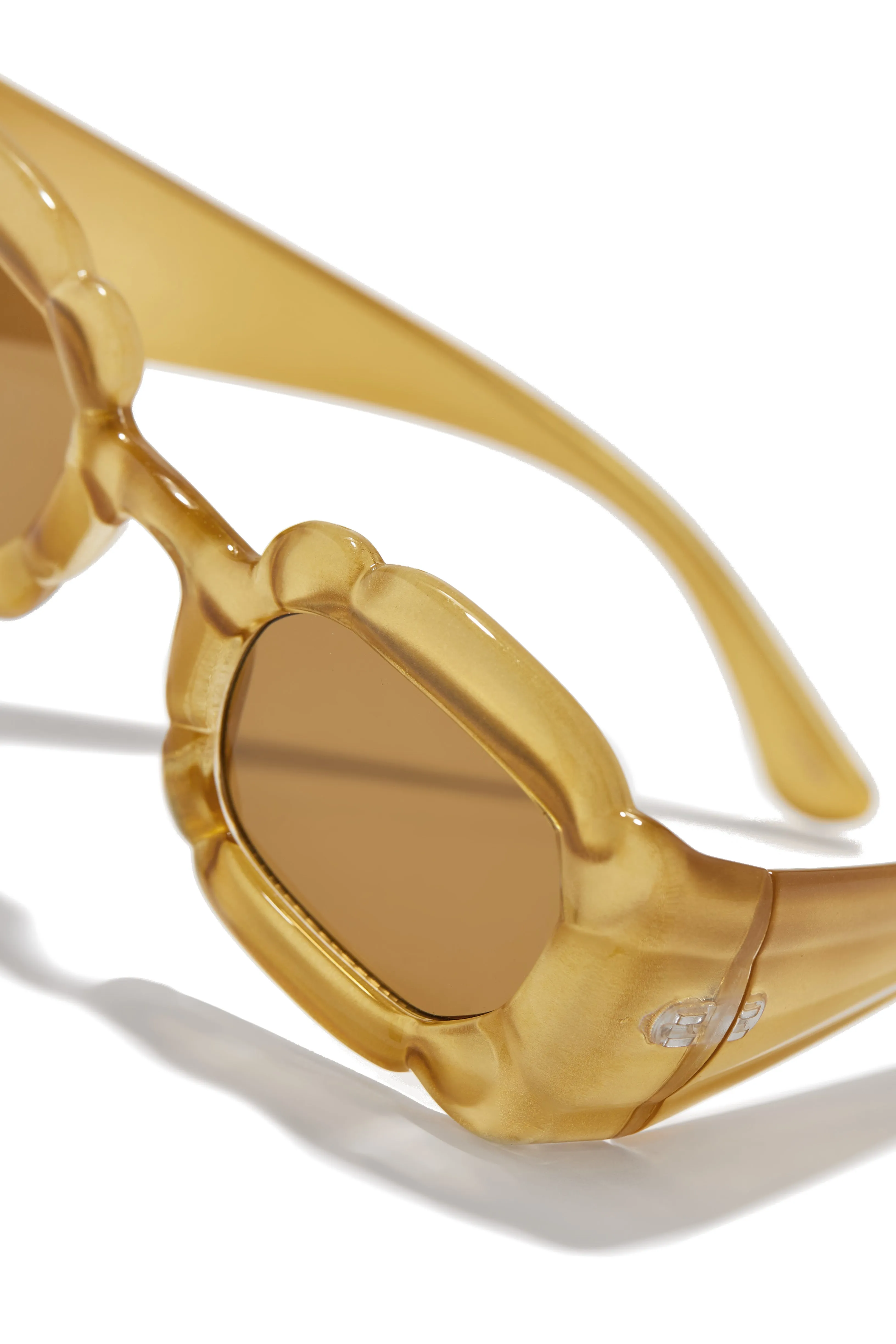 Pure Honey Unique Standout Frame Sunglasses - Gold sold by Miss Lola product image thumbnail 3