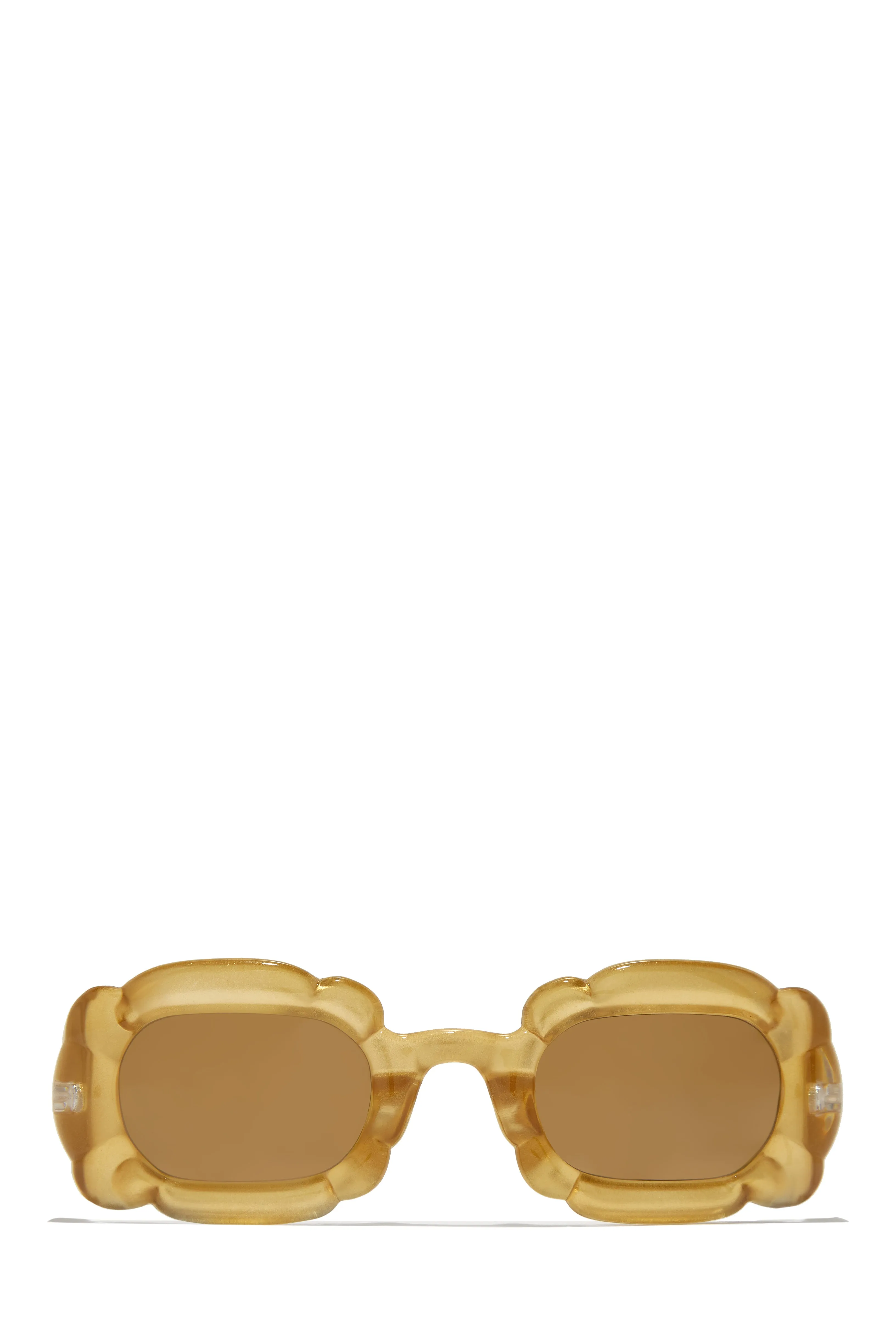Pure Honey Unique Standout Frame Sunglasses - Gold sold by Miss Lola