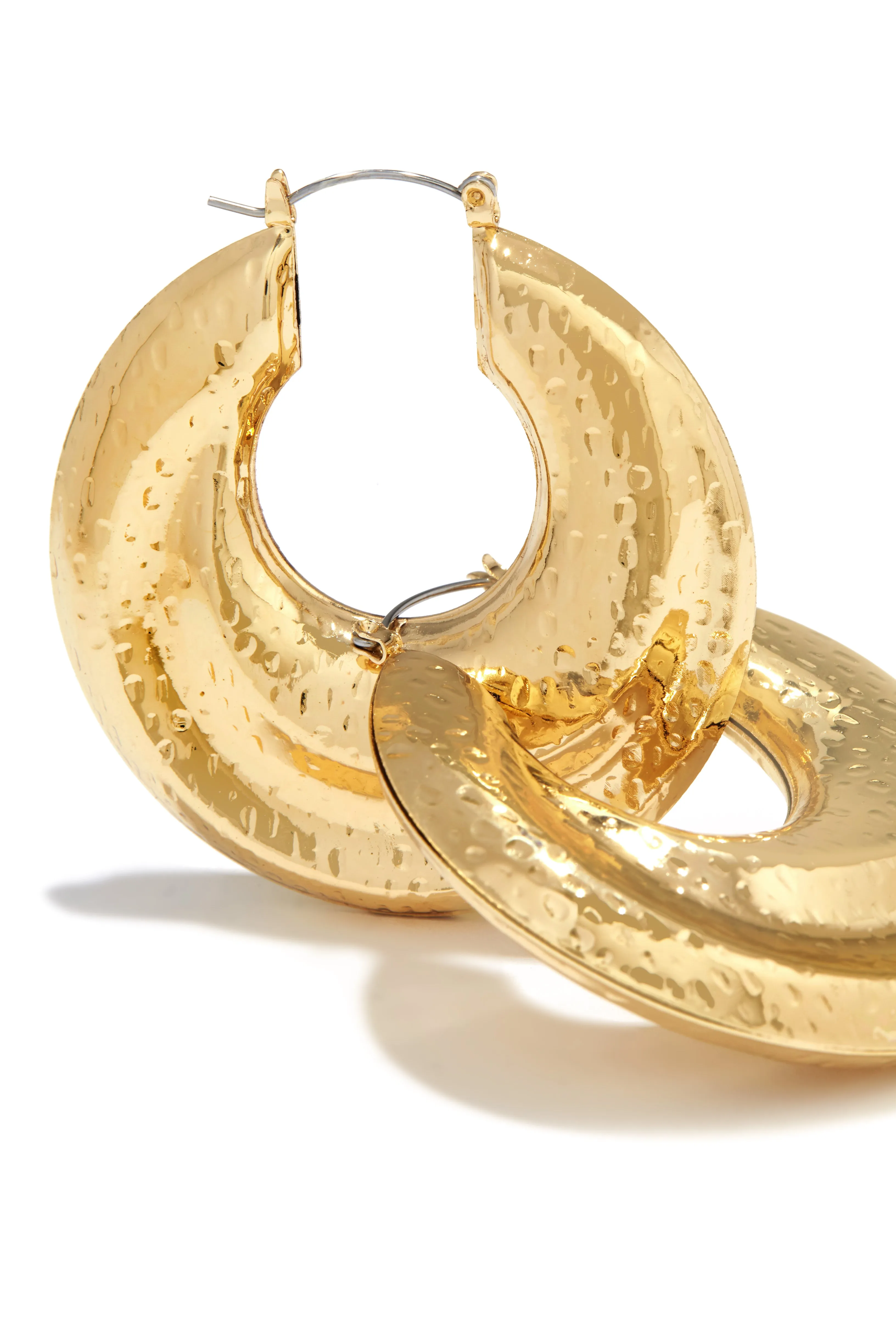 Sarah Statement Hoop Earring - Gold sold by Miss Lola product image thumbnail 2