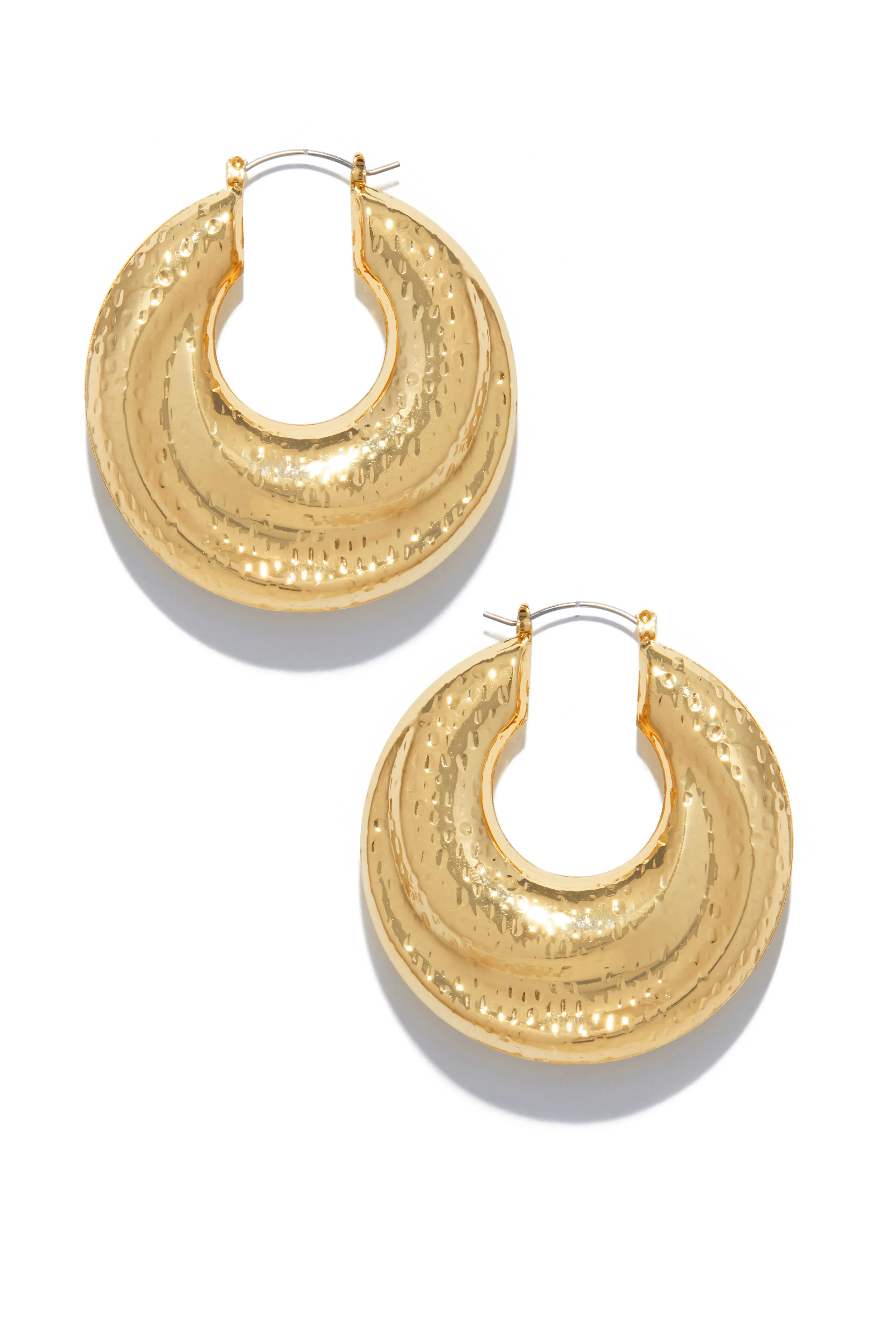 Sarah Statement Hoop Earring - Gold sold by Miss Lola product image thumbnail 4