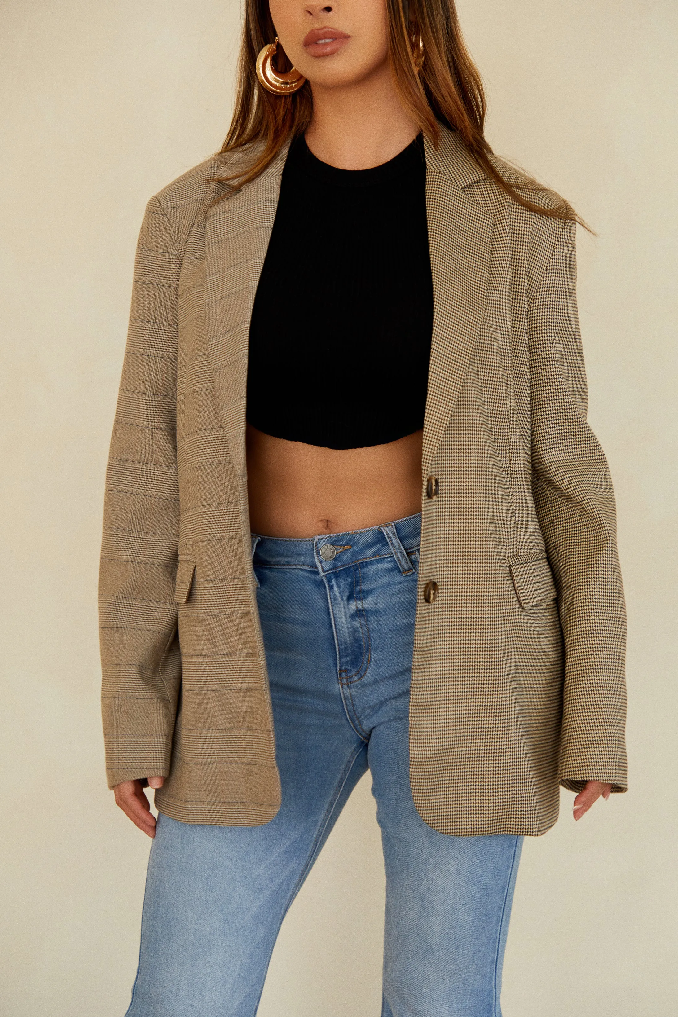 Sarah Statement Hoop Earring - Gold sold by Miss Lola product image thumbnail 5