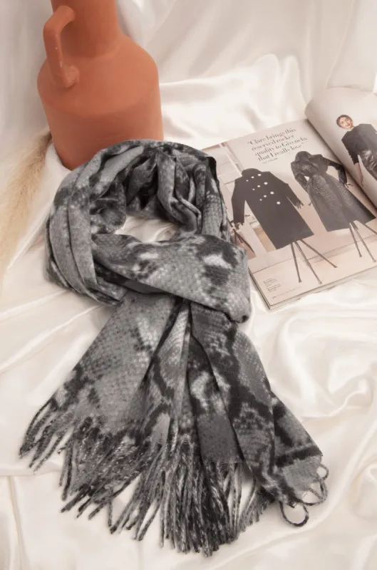 Fall Essentials Scarf - Grey sold by Miss Lola
