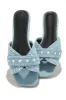 Aya Slip On Sandals - Light Denim sold by Miss Lola