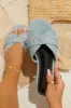 Aya Slip On Sandals - Light Denim sold by Miss Lola
