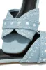 Aya Slip On Sandals - Light Denim sold by Miss Lola