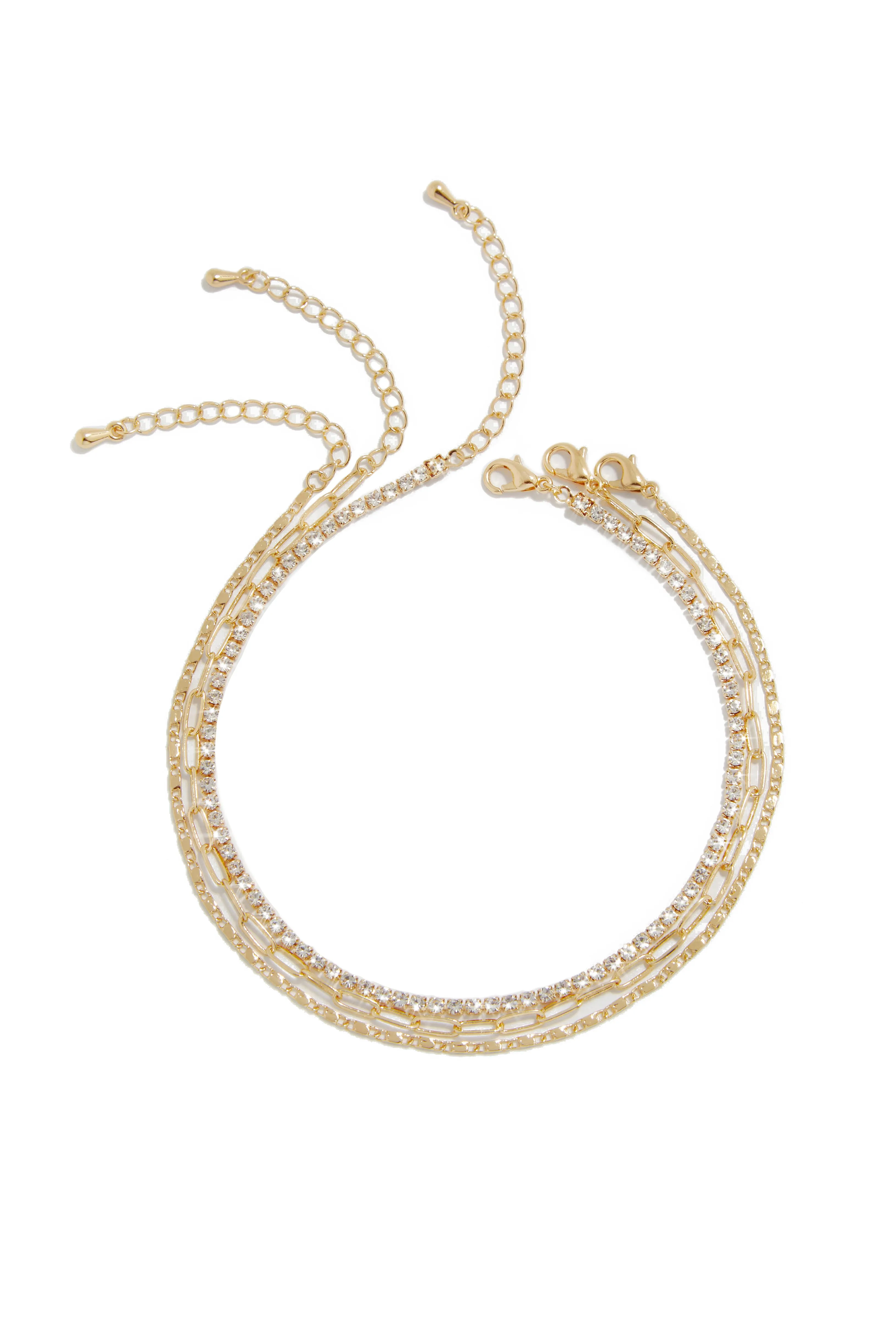 Jaina Embellished Anklet Set - Silver sold by Miss Lola product image thumbnail 4