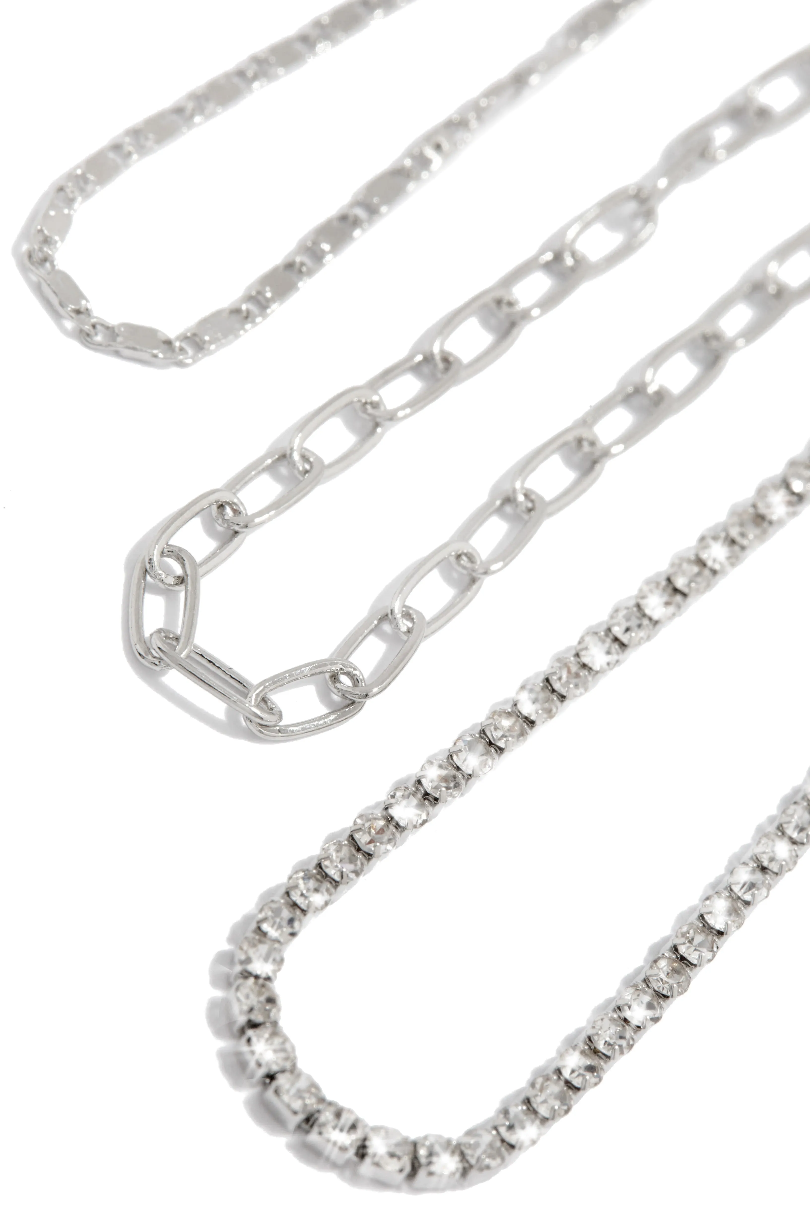 Jaina Embellished Anklet Set - Silver sold by Miss Lola product image thumbnail 2