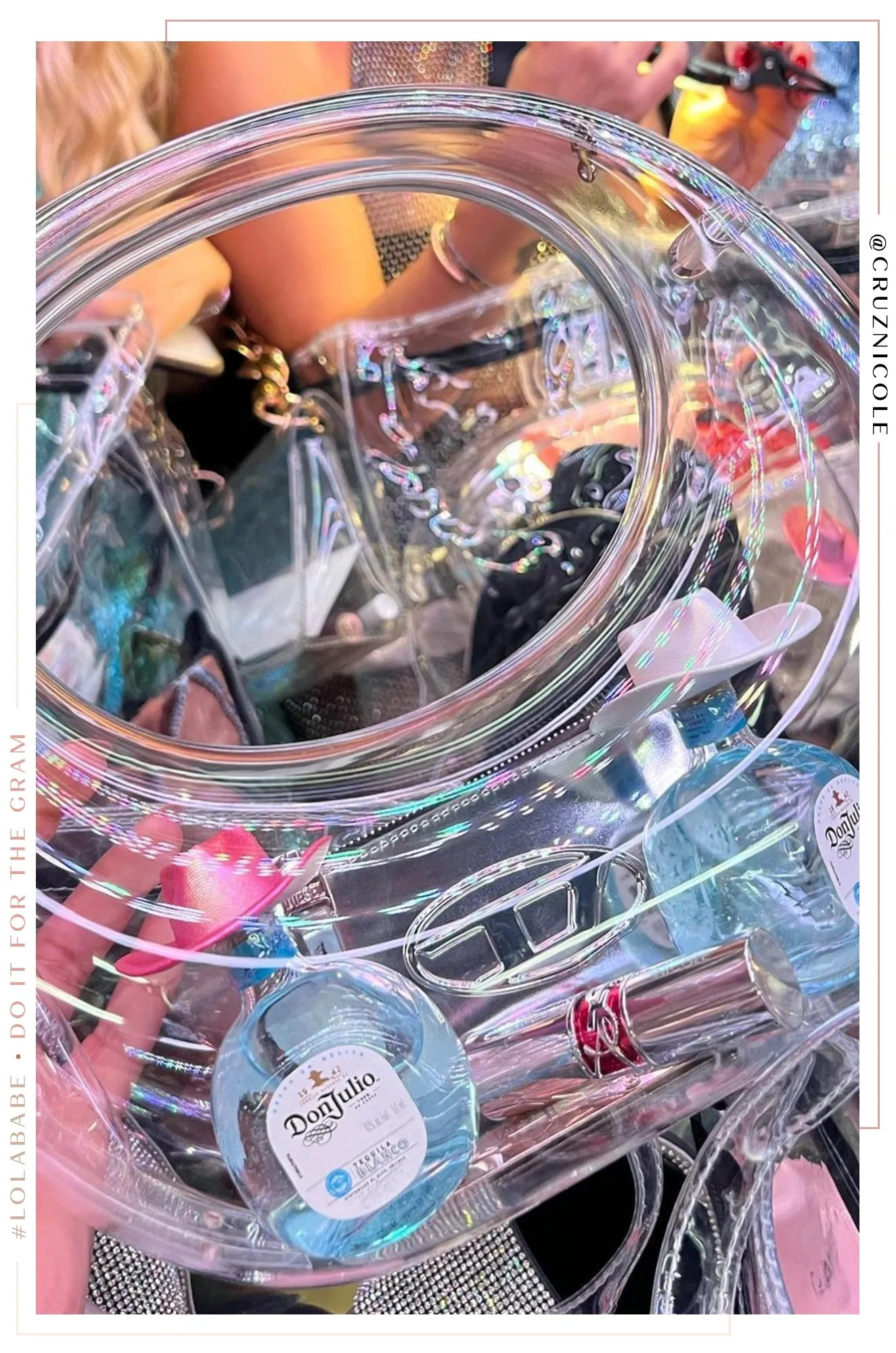 Sasha Clear Acrylic Handbag - Clear sold by Miss Lola product image thumbnail 3