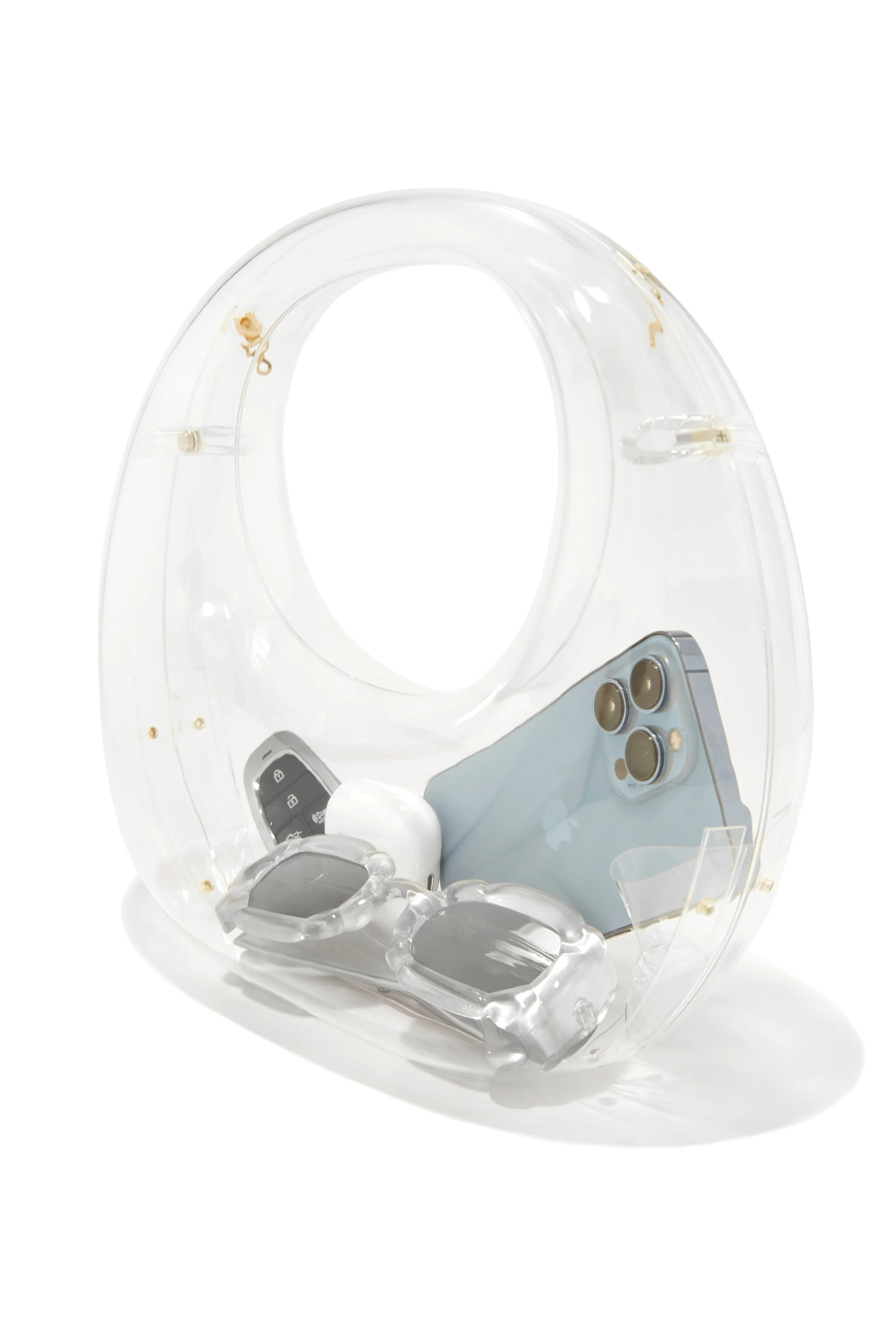 Sasha Clear Acrylic Handbag - Clear sold by Miss Lola product image thumbnail 2