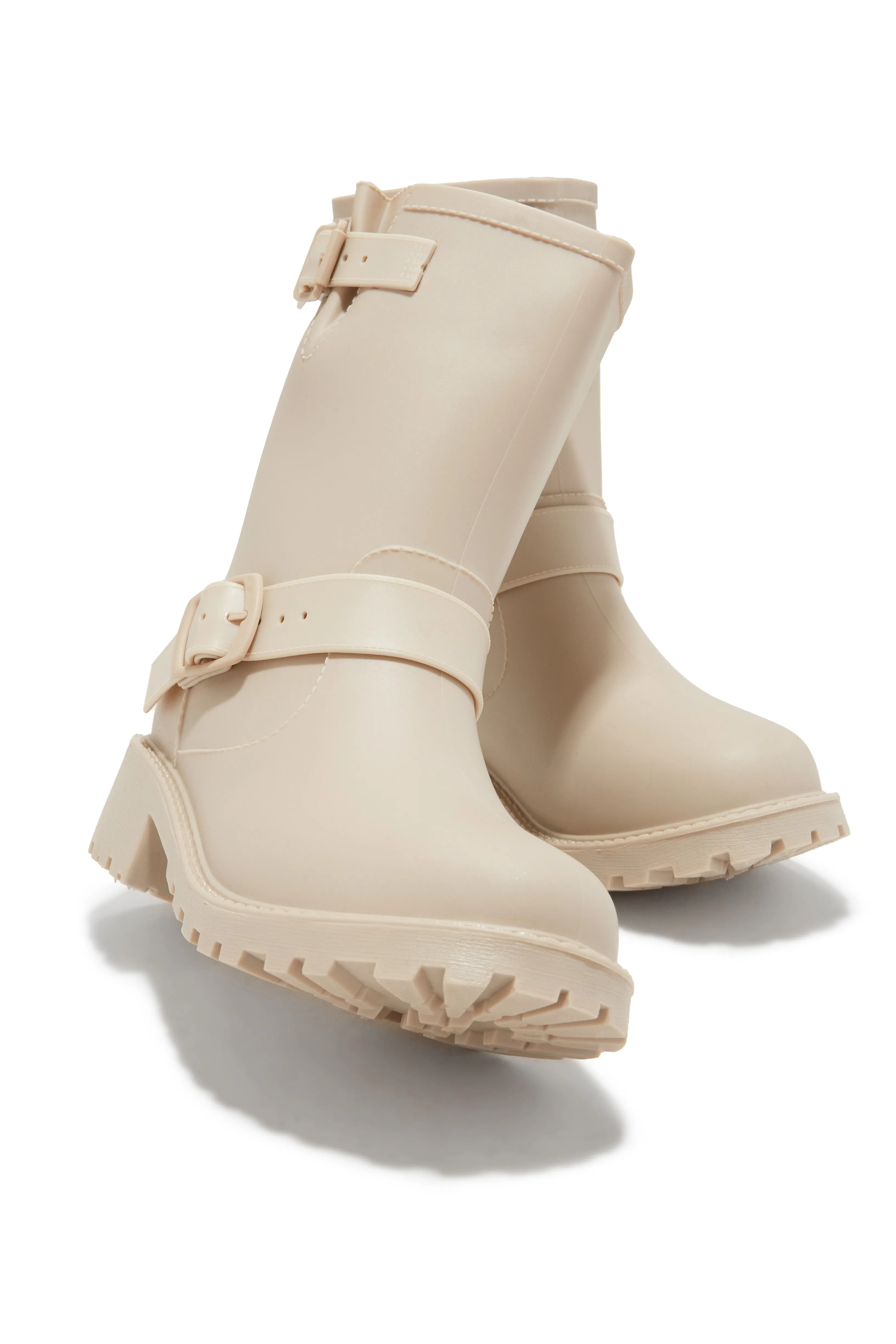 Stormy Water Resistant Rain Boots - Nude sold by Miss Lola product image thumbnail 4