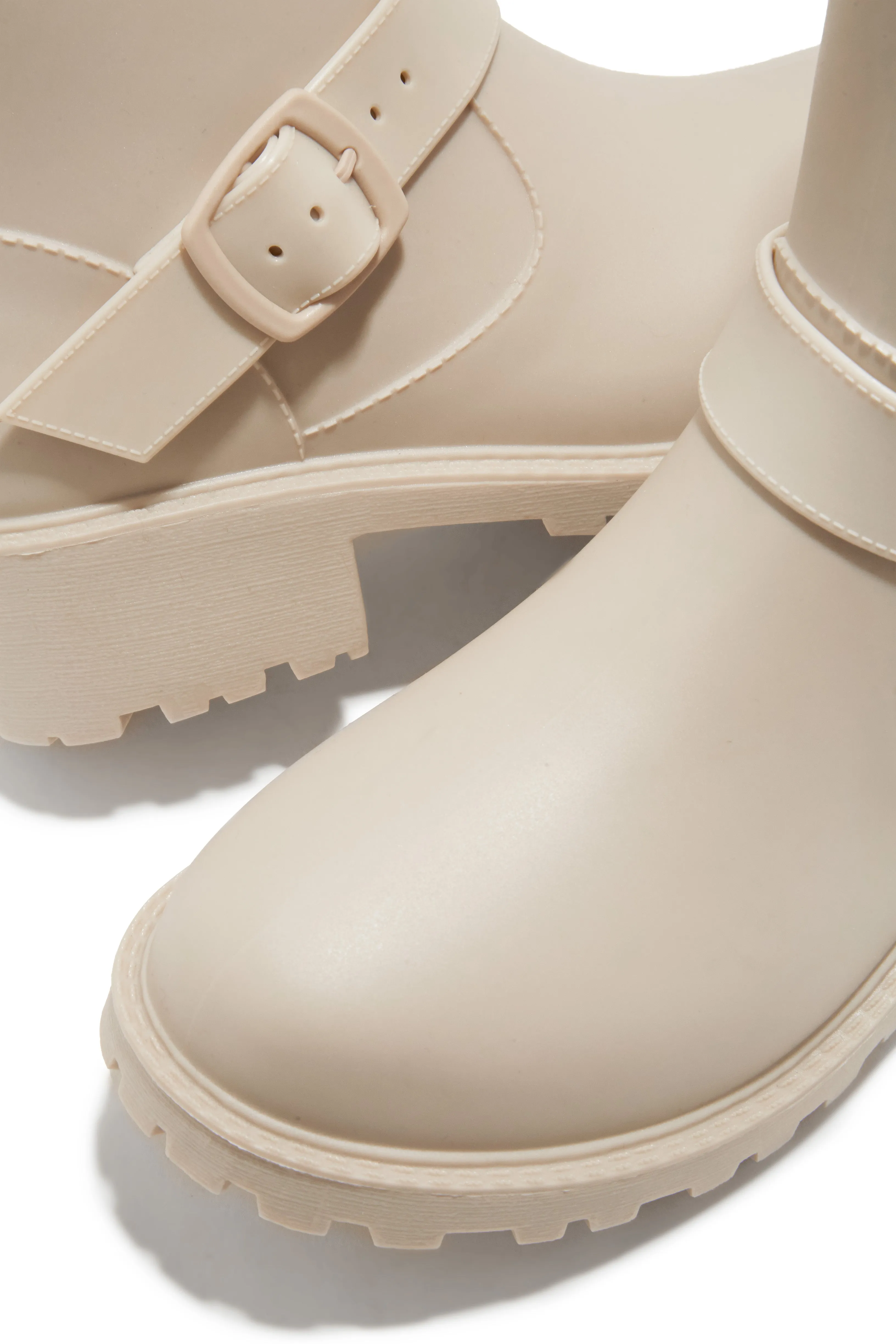 Stormy Water Resistant Rain Boots - Nude sold by Miss Lola product image thumbnail 5