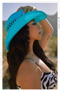 Kacey Western Hat - Blue sold by Miss Lola