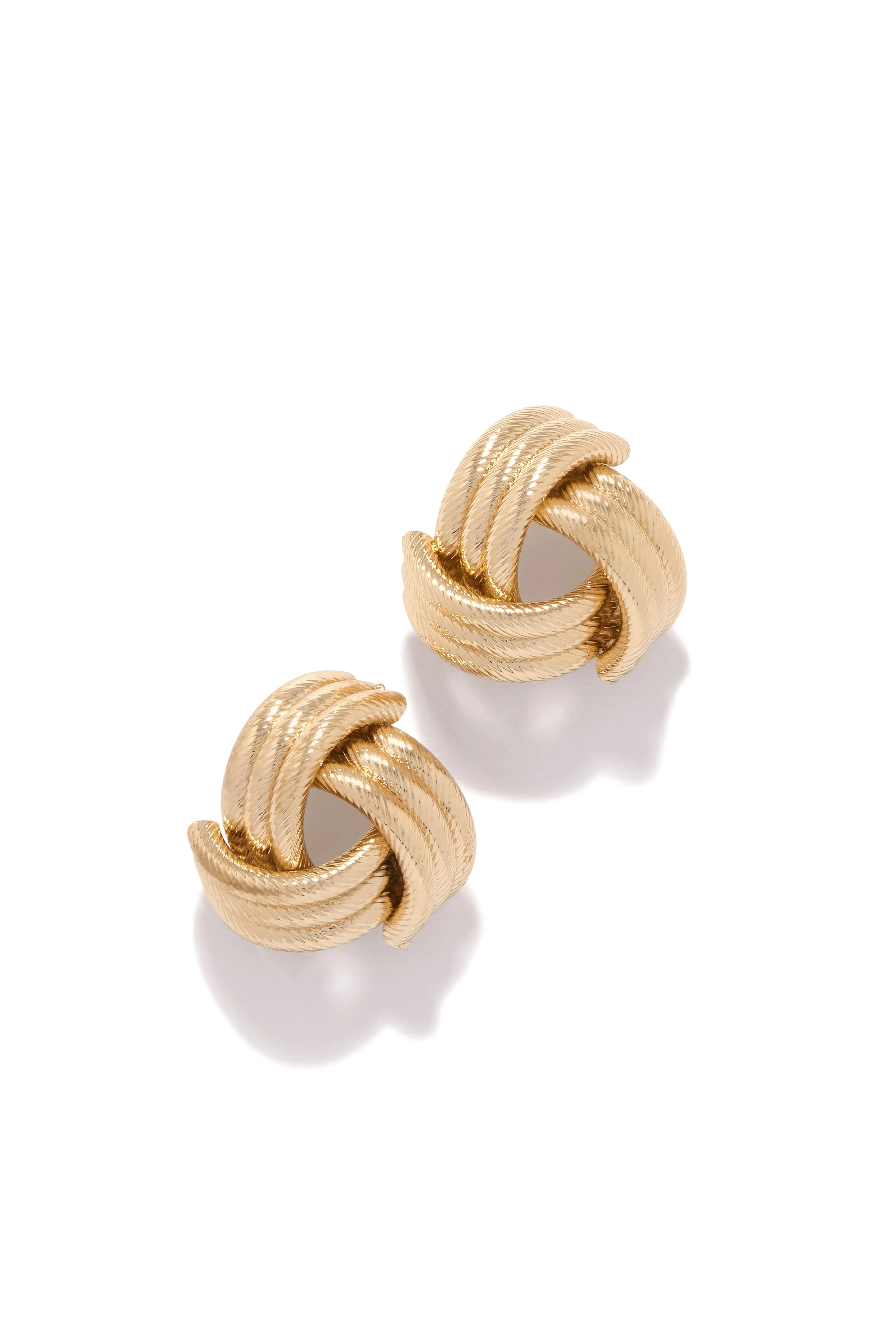 Lesya Chunky Statement Earring - Gold sold by Miss Lola product image thumbnail 4
