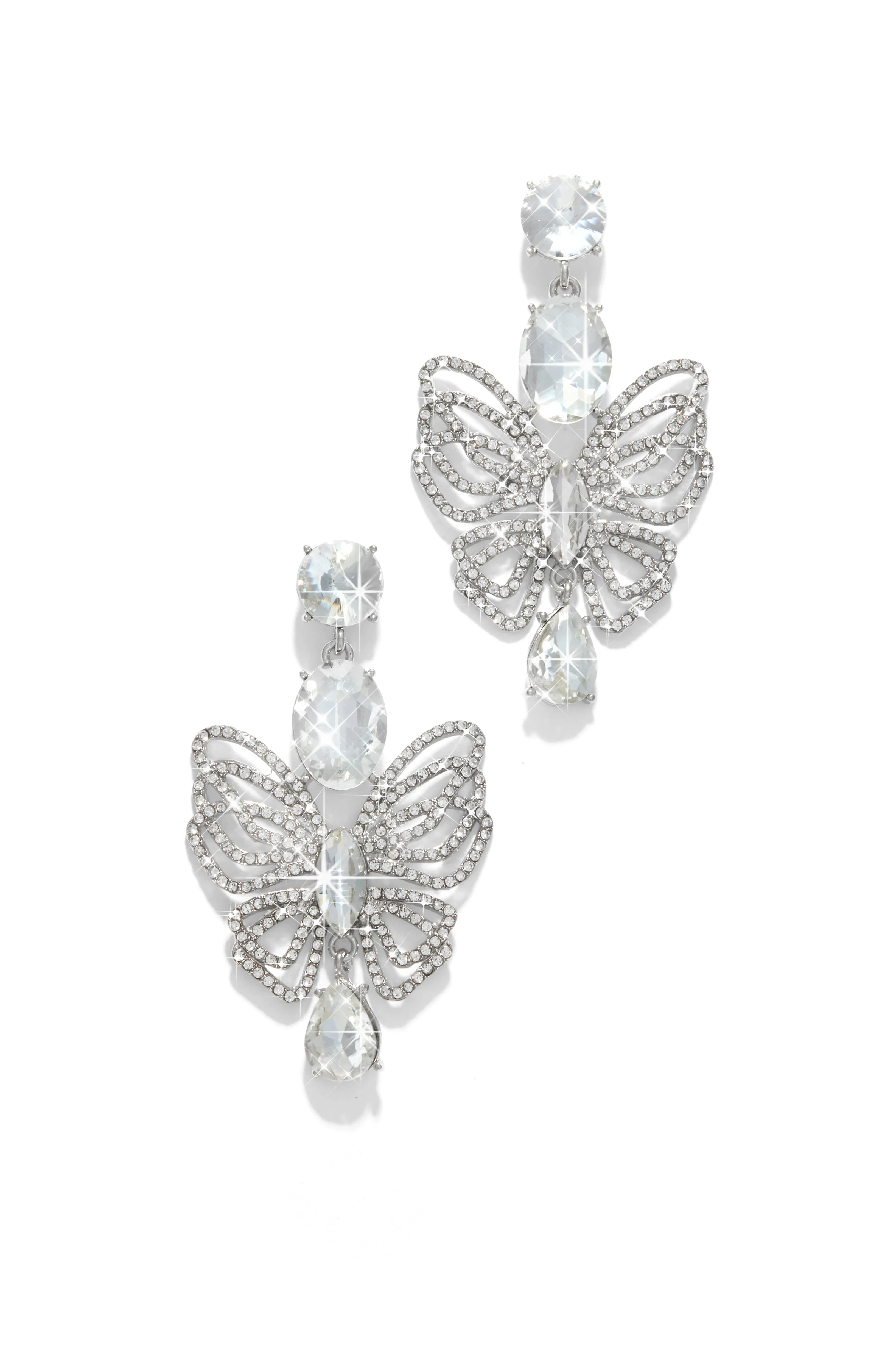 Luxe Fantasy Butterfly Embellished Earring - Pink sold by Miss Lola product image thumbnail 4