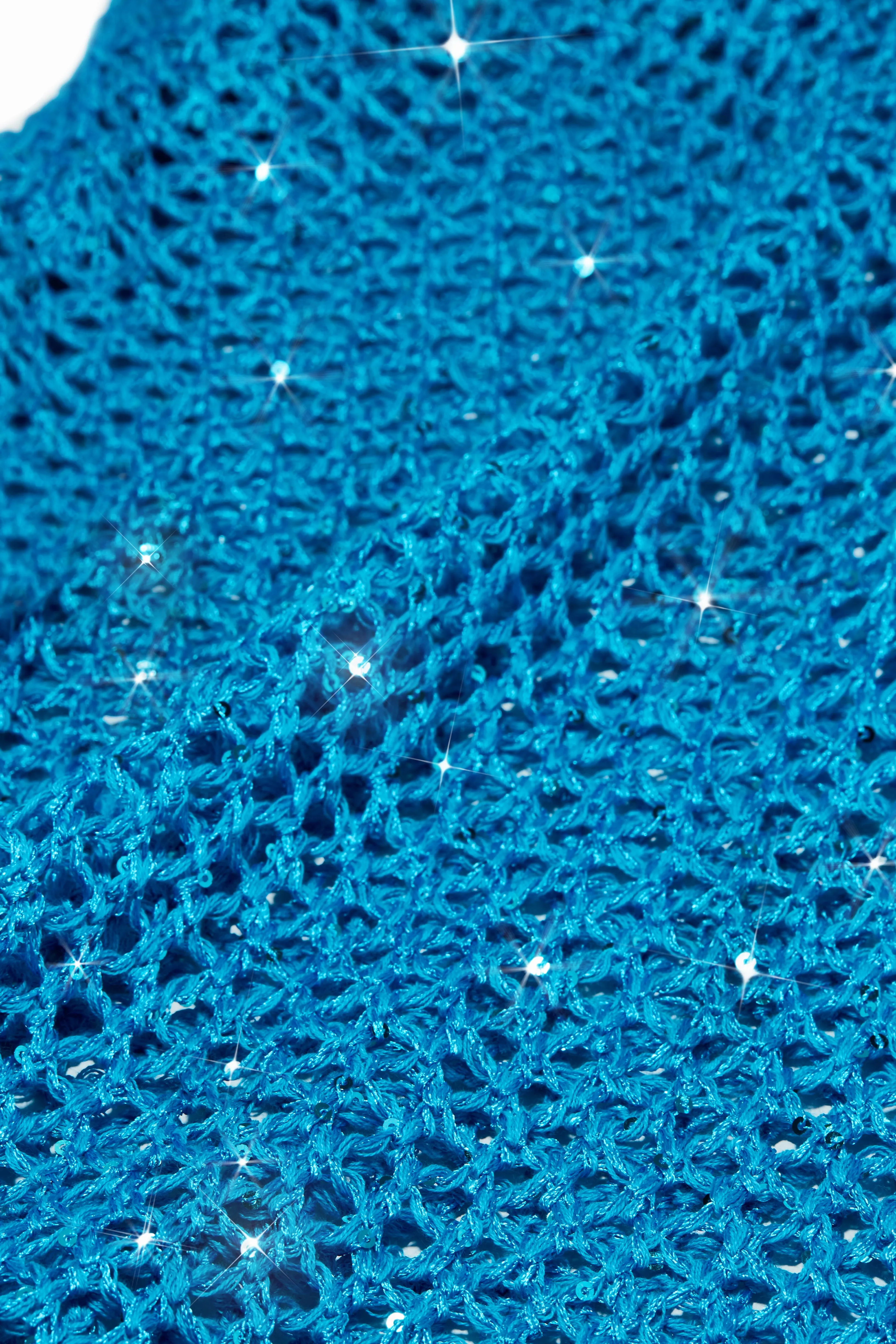 Melania Crochet Mini Dress - Blue sold by Miss Lola product image thumbnail 3