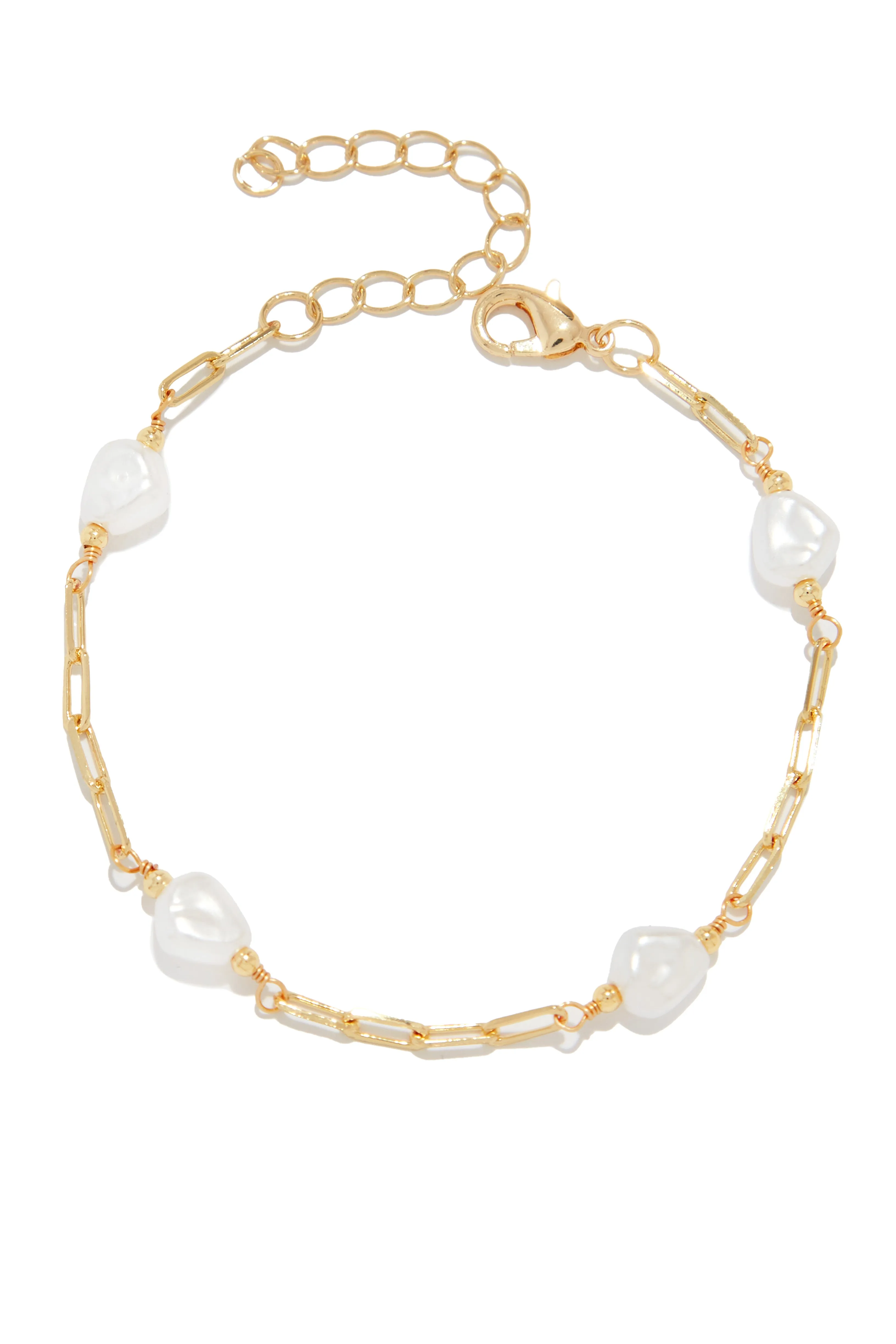 Marcia Faux Pearl Bracelet - Gold sold by Miss Lola product image thumbnail 3