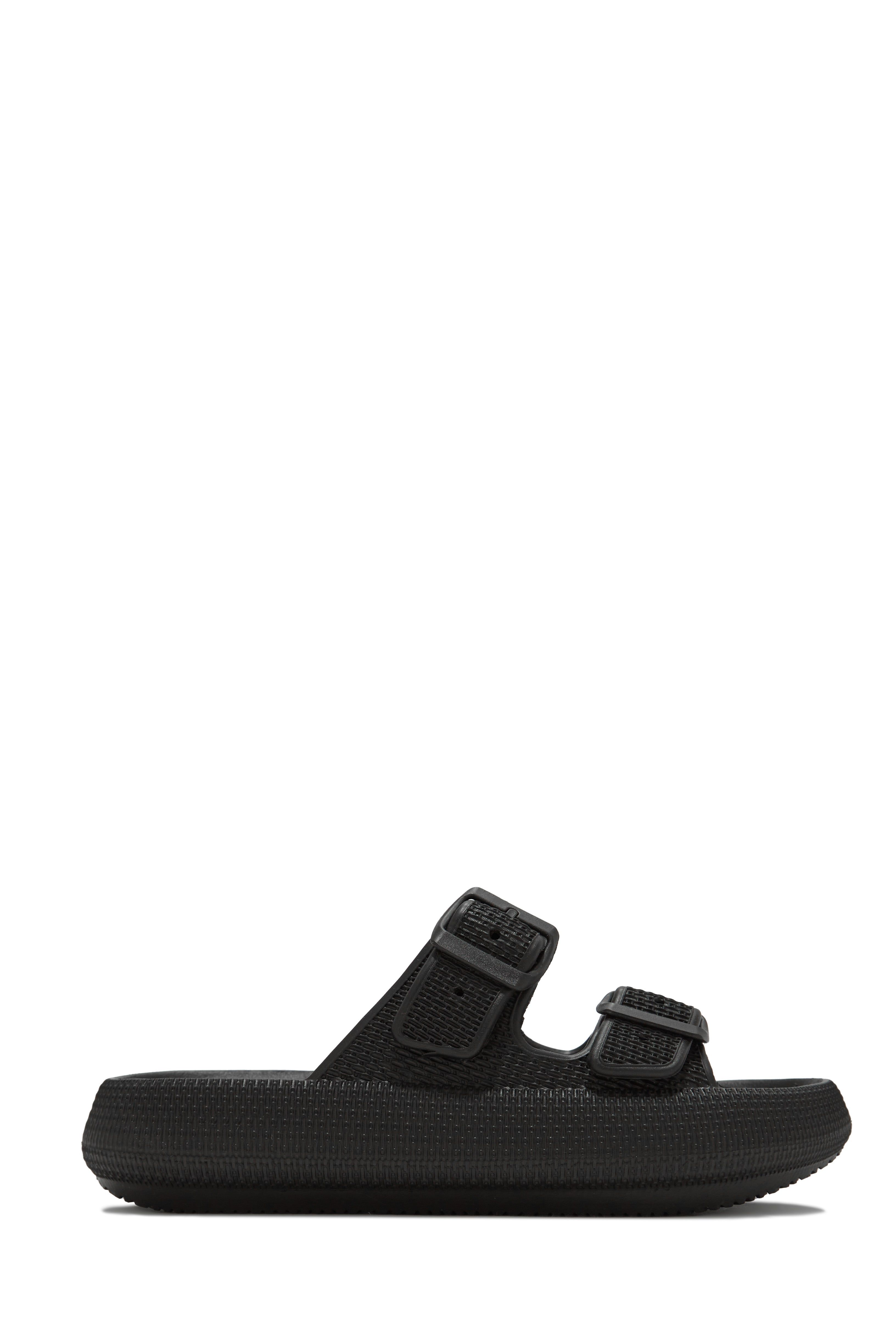 Blue Waters Slip On Sandals - Black sold by Miss Lola product image thumbnail 4