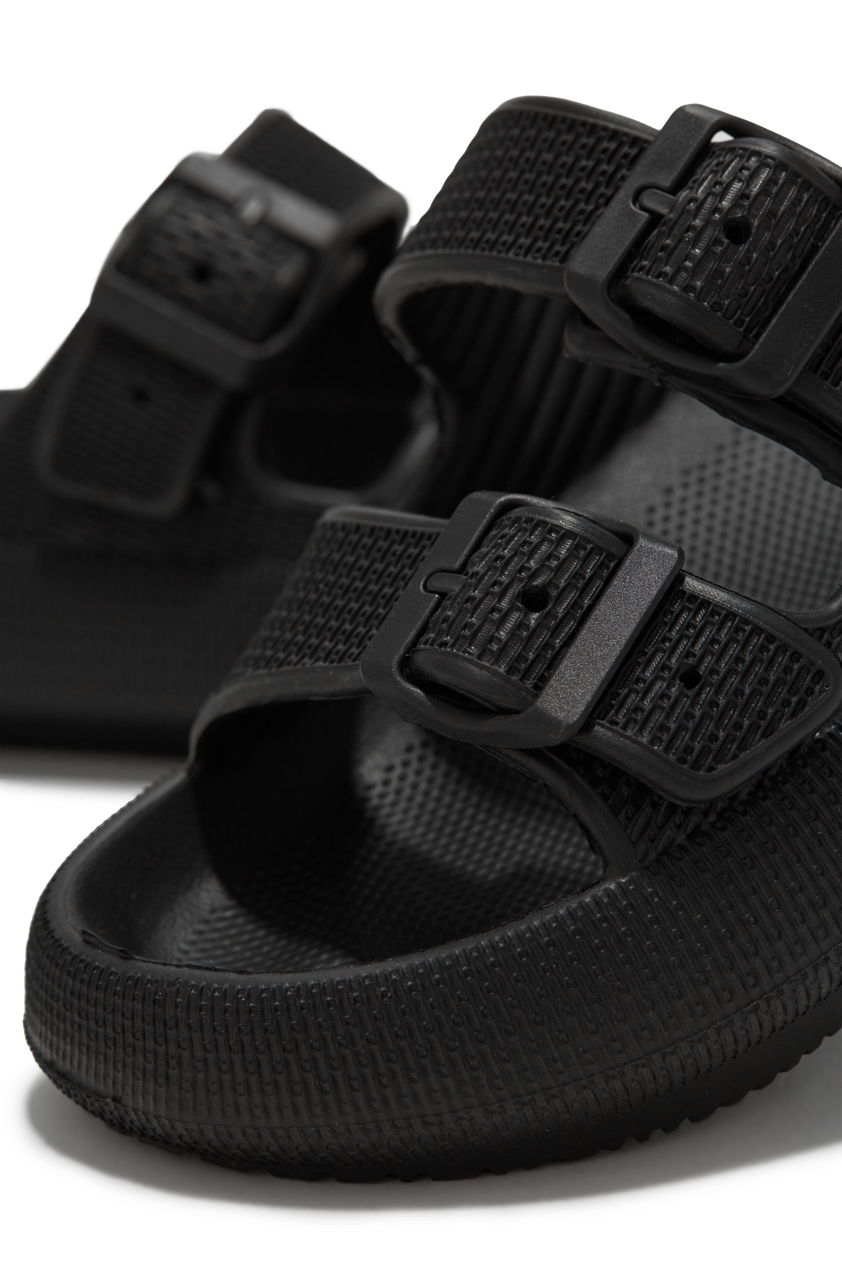 Blue Waters Slip On Sandals - Black sold by Miss Lola product image thumbnail 2