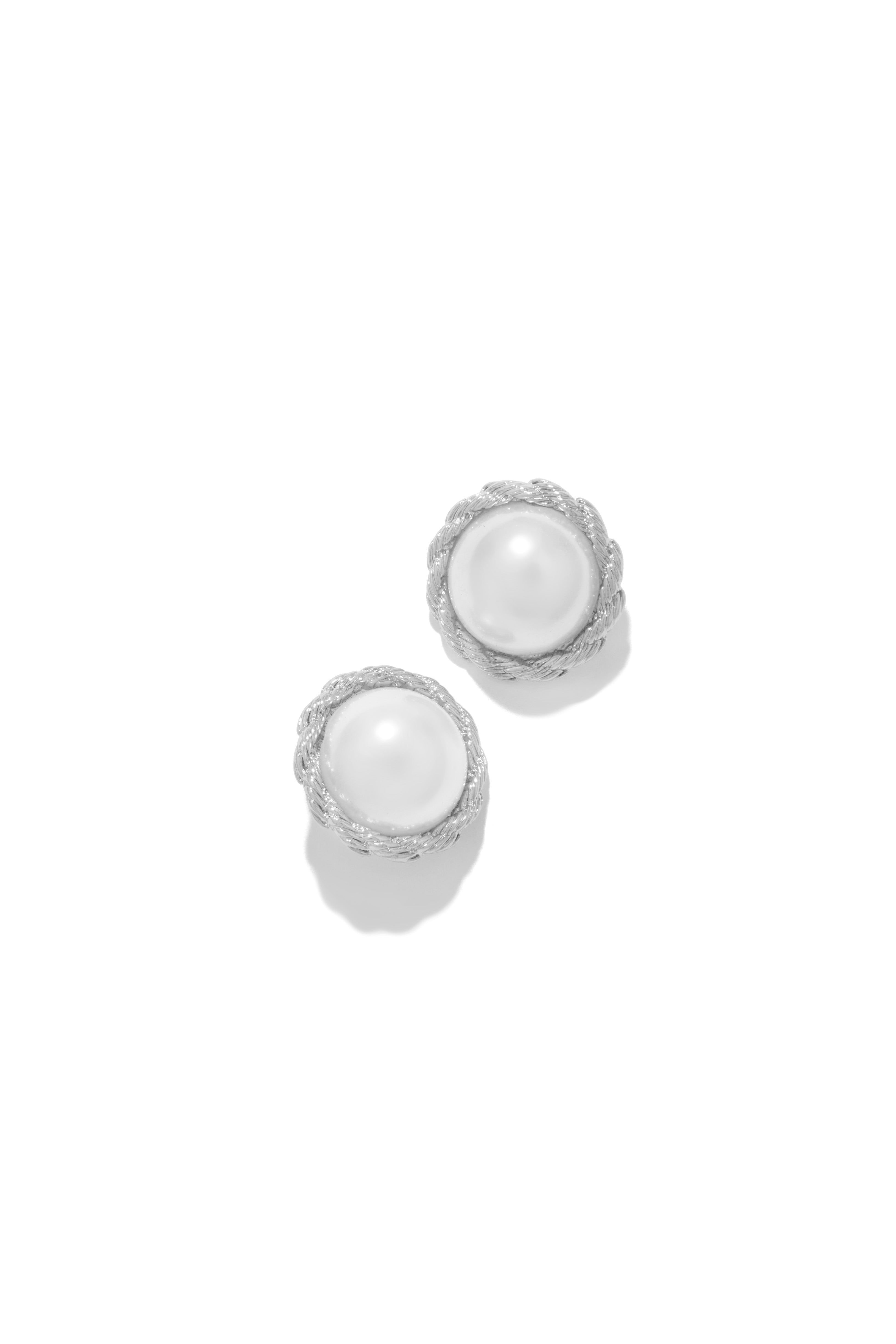 Adelay Statement Stud Earrings - Silver sold by Miss Lola