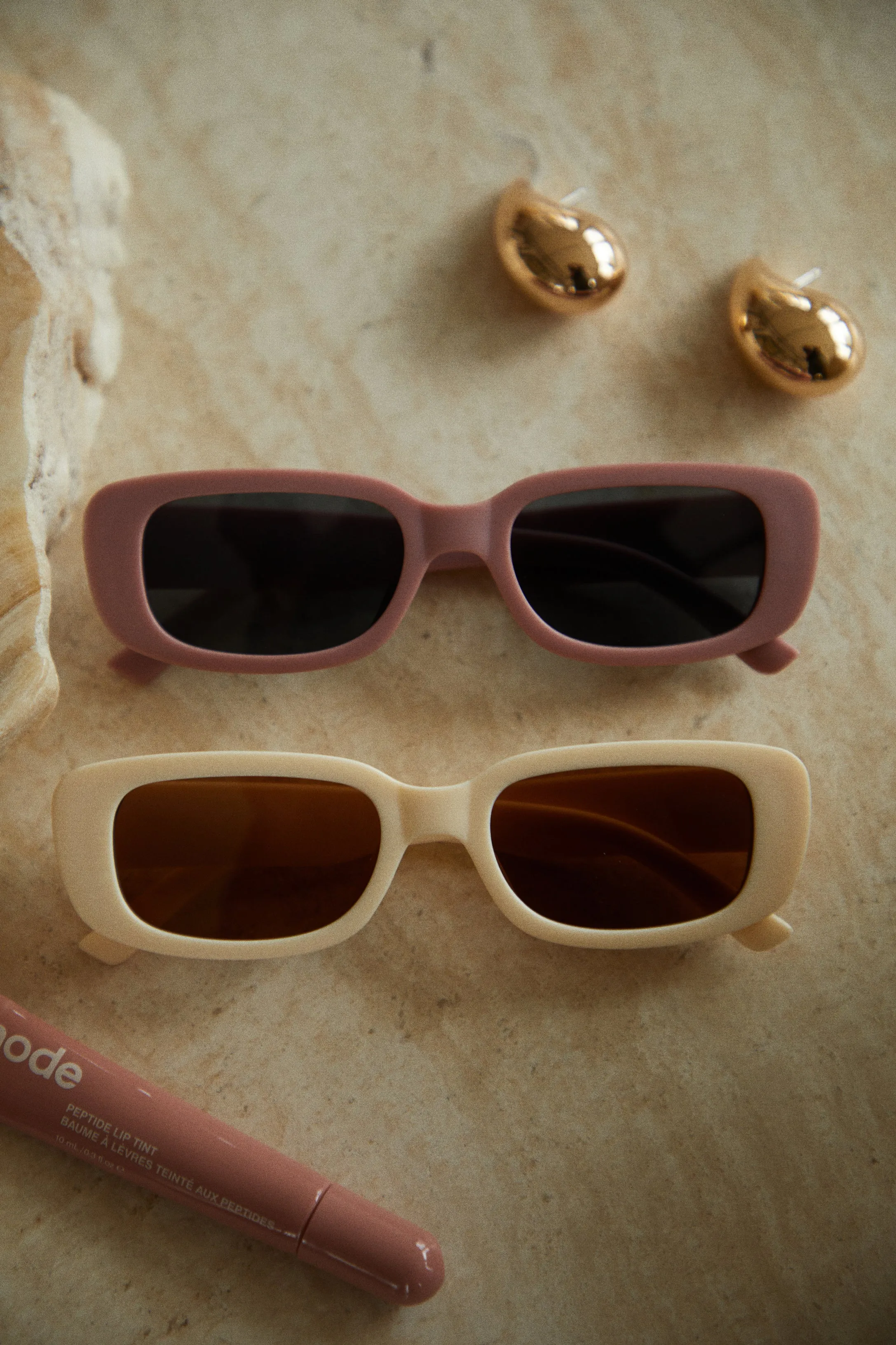 Devani Rectangle Sunglasses - Pink sold by Miss Lola product image thumbnail 3