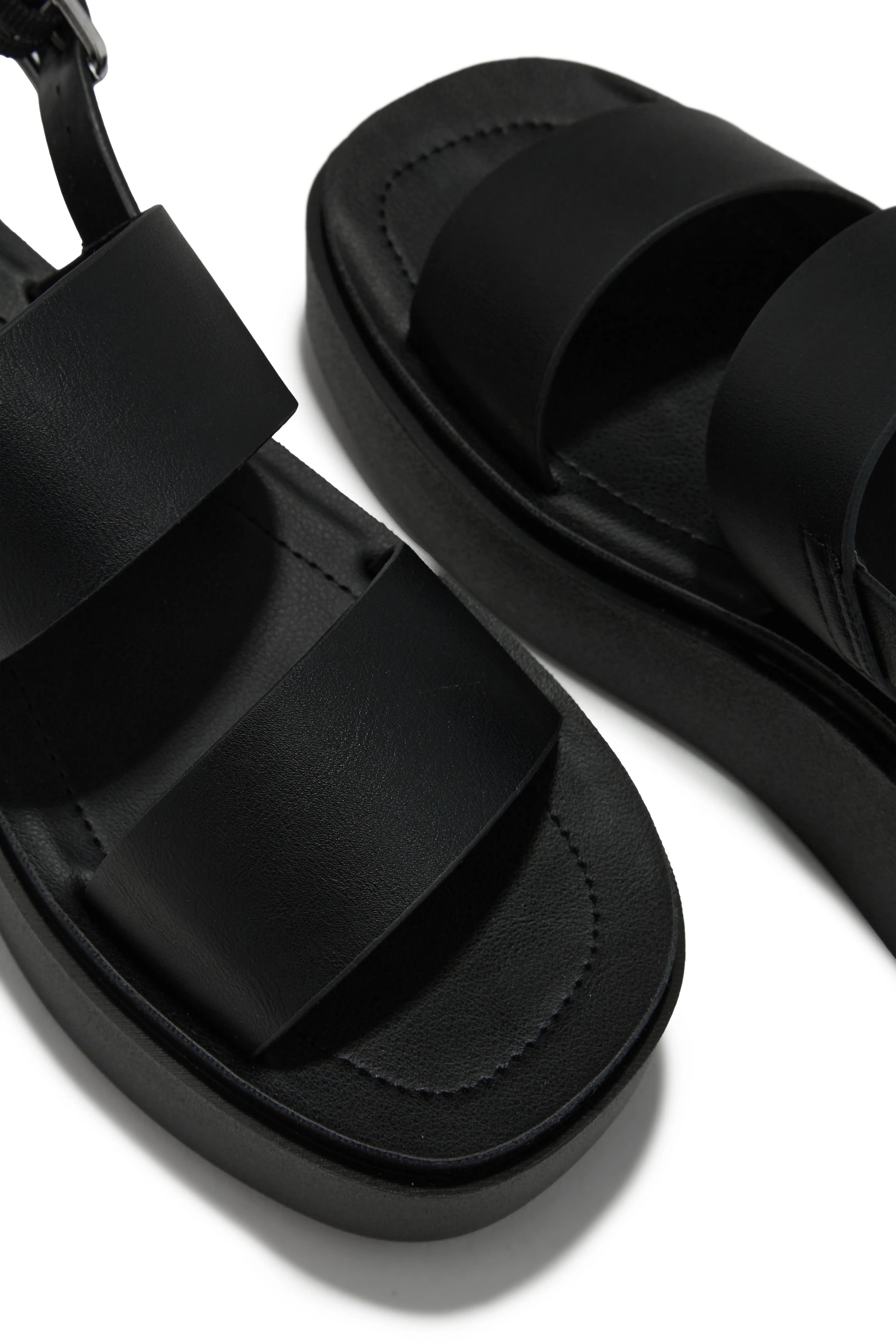 Samina Platform Sandals - Black sold by Miss Lola product image thumbnail 4