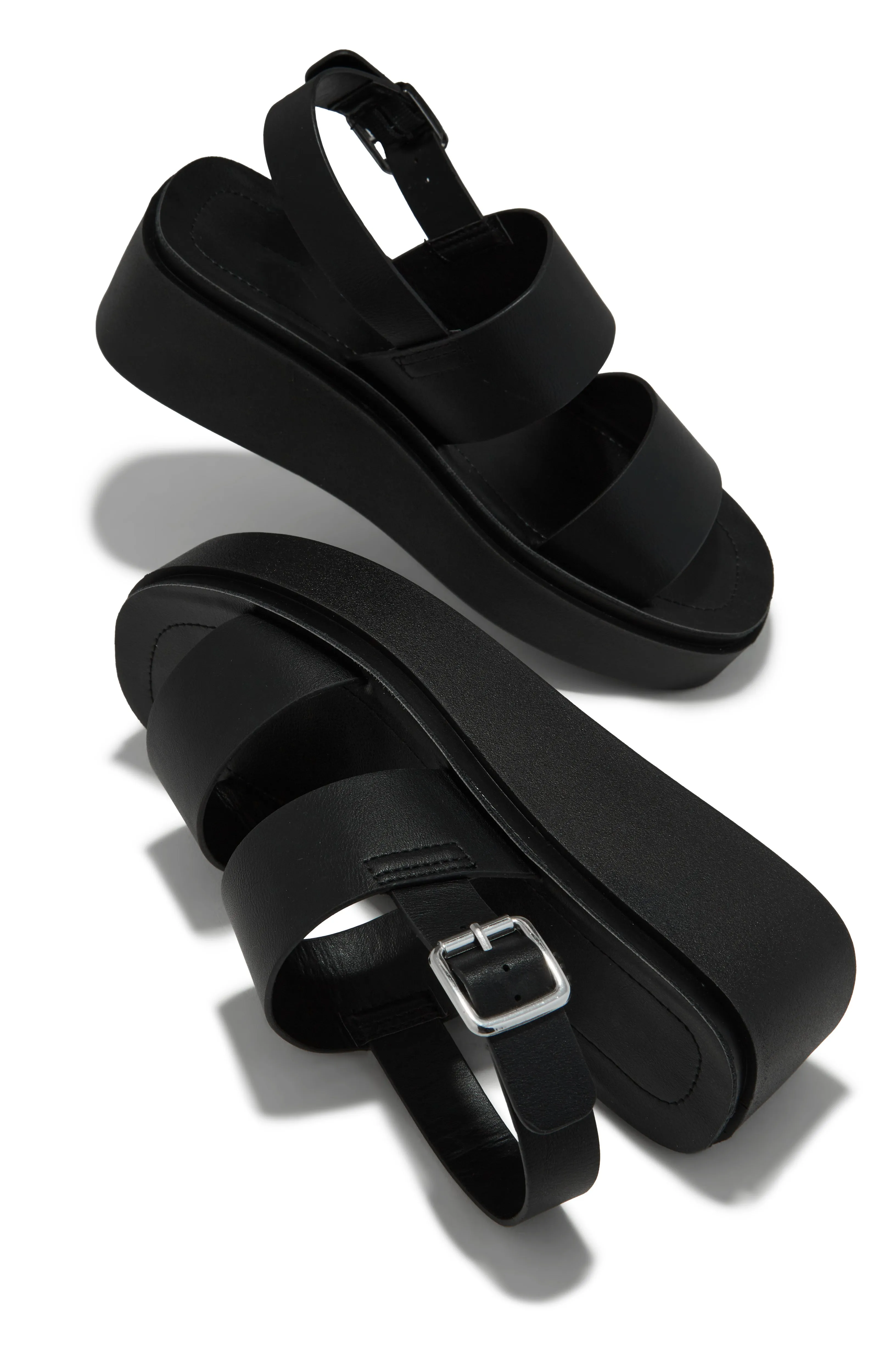 Samina Platform Sandals - Black sold by Miss Lola product image thumbnail 2